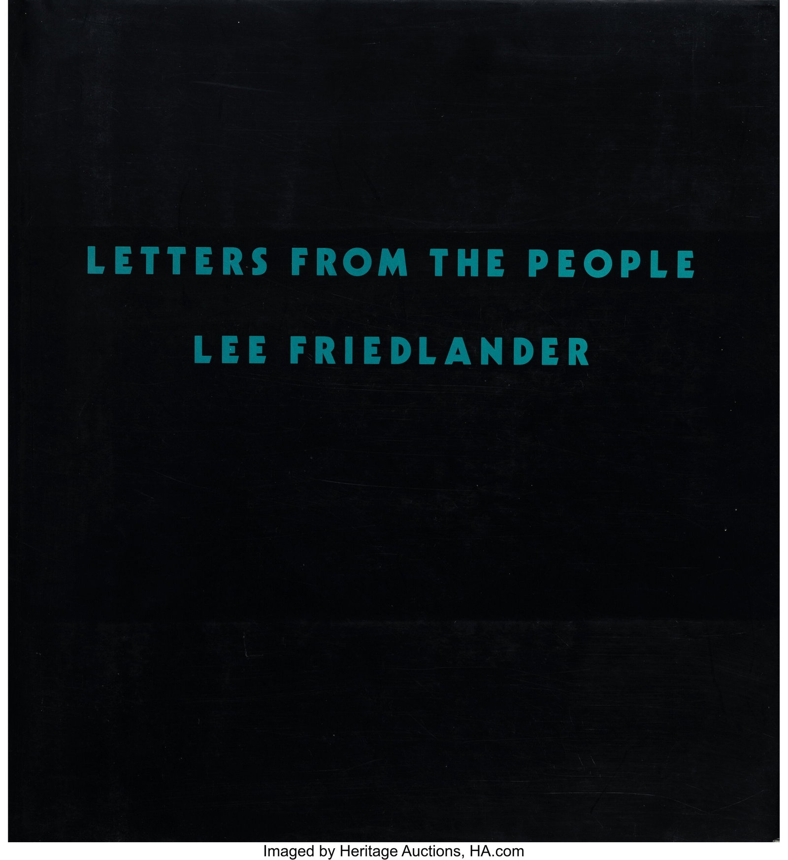 Lee Friedlander (American, b. 1934) Letters from (1 of 3)