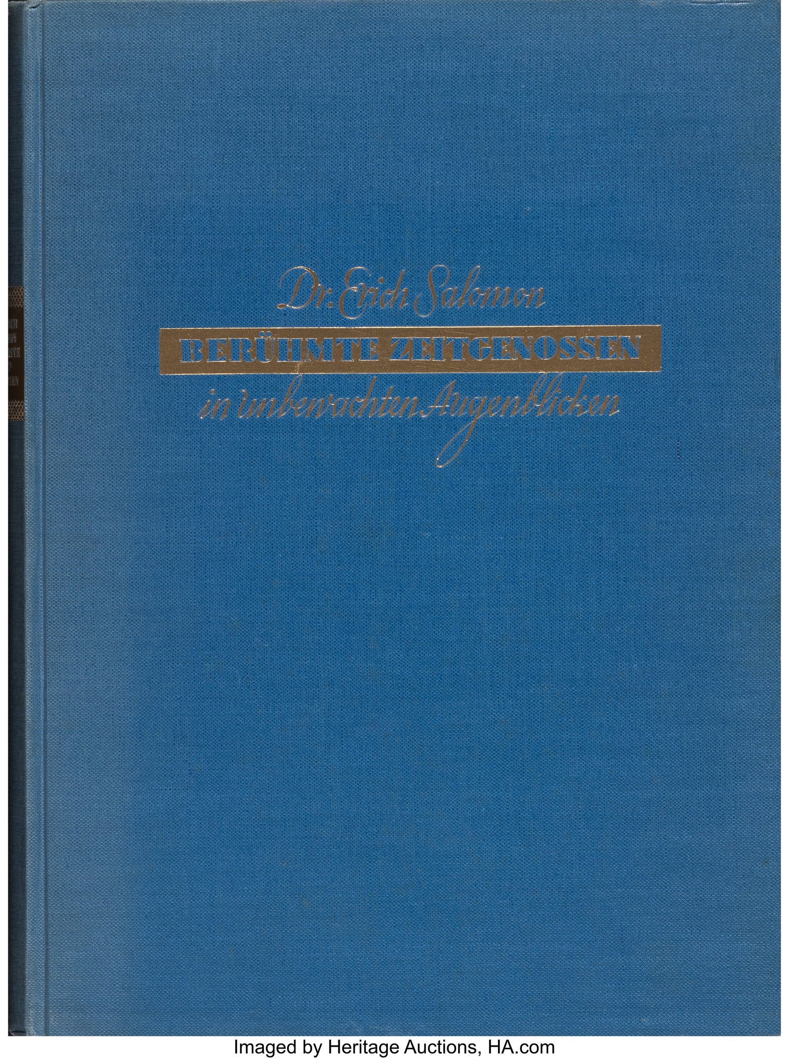 Erich Salomon (German, 1886-1944) Beruehmte Zeit (1 of 2)
