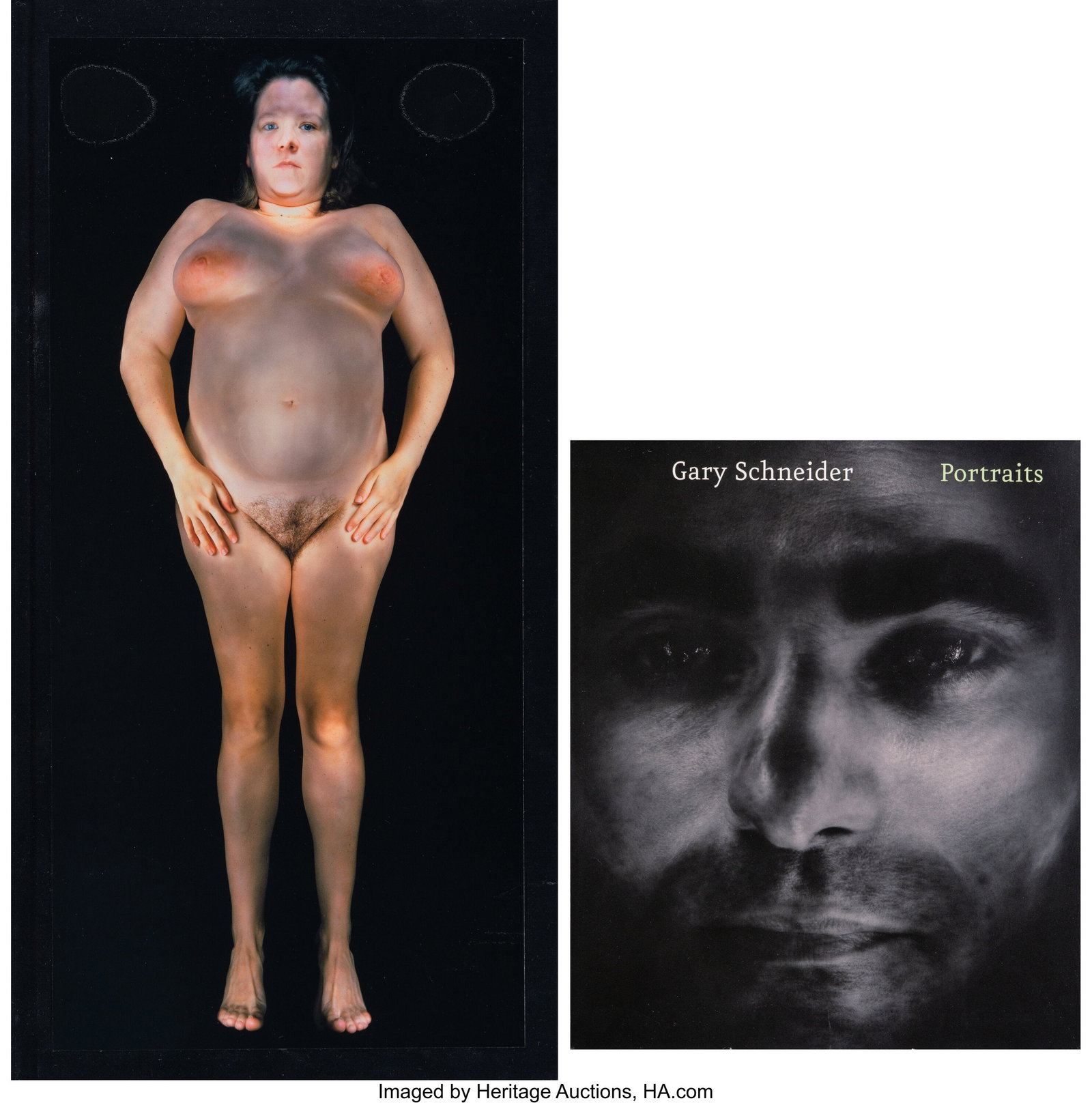 Gary Schneider (English/South African, b. 1954) : Gary Schneider (English/South African, b. 1954) Portraits; Nudes, (2 books), 2004 4to hardcover and paperback books 18-1/2 x 9-1/2 inches 