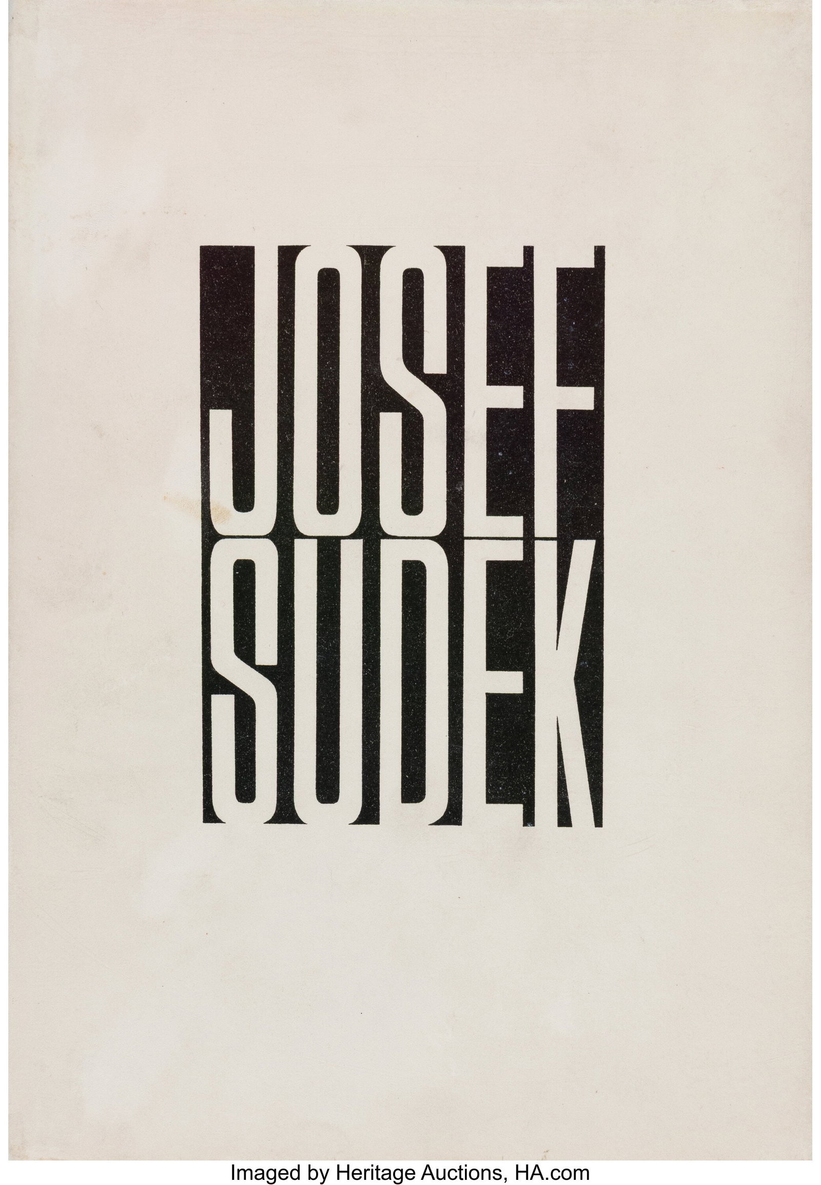 Josef Sudek (Czech, 1896-1976) Josef Sudek Fotog (1 of 2)