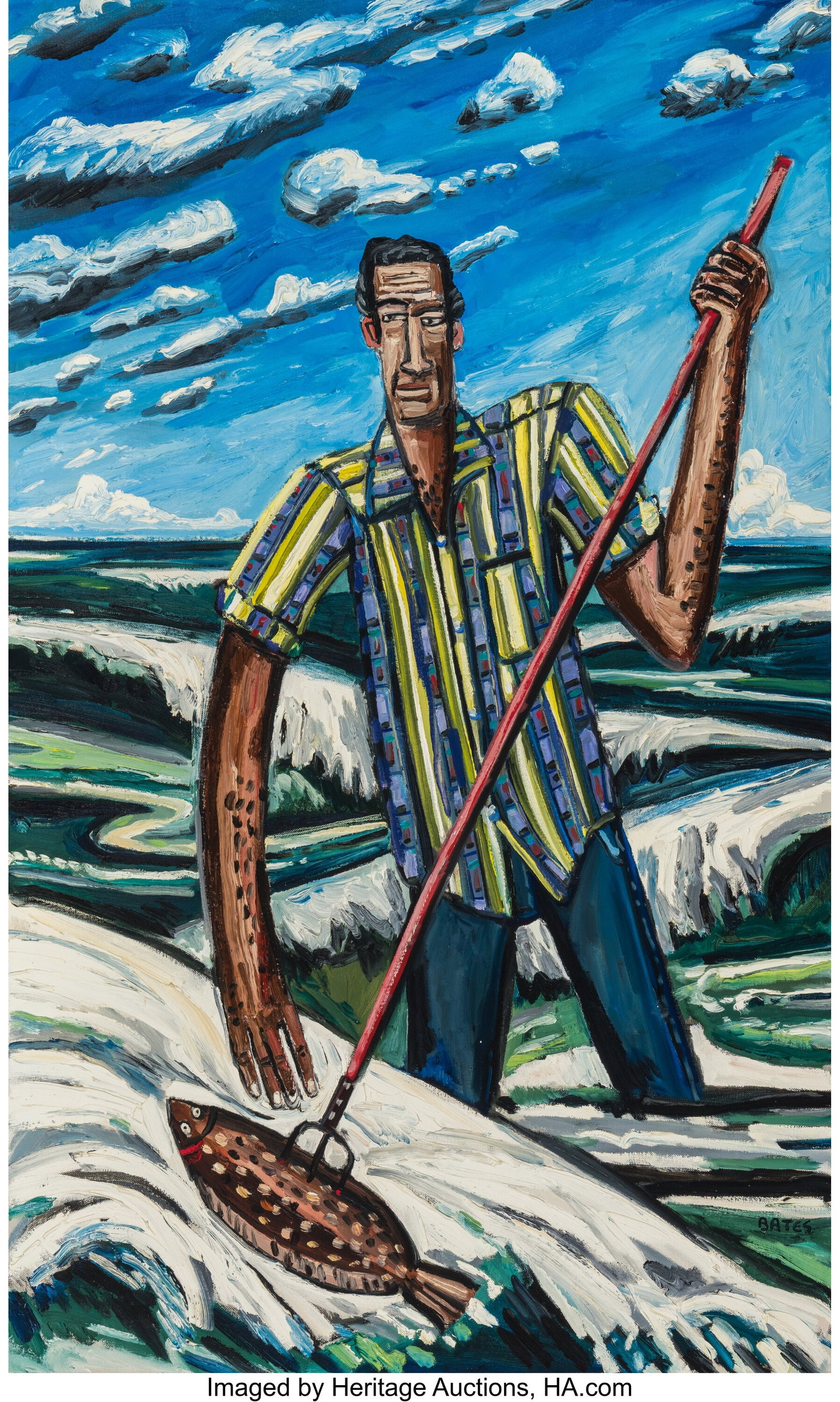 David Bates (American, b. 1952) Floundering, 199 (1 of 3)