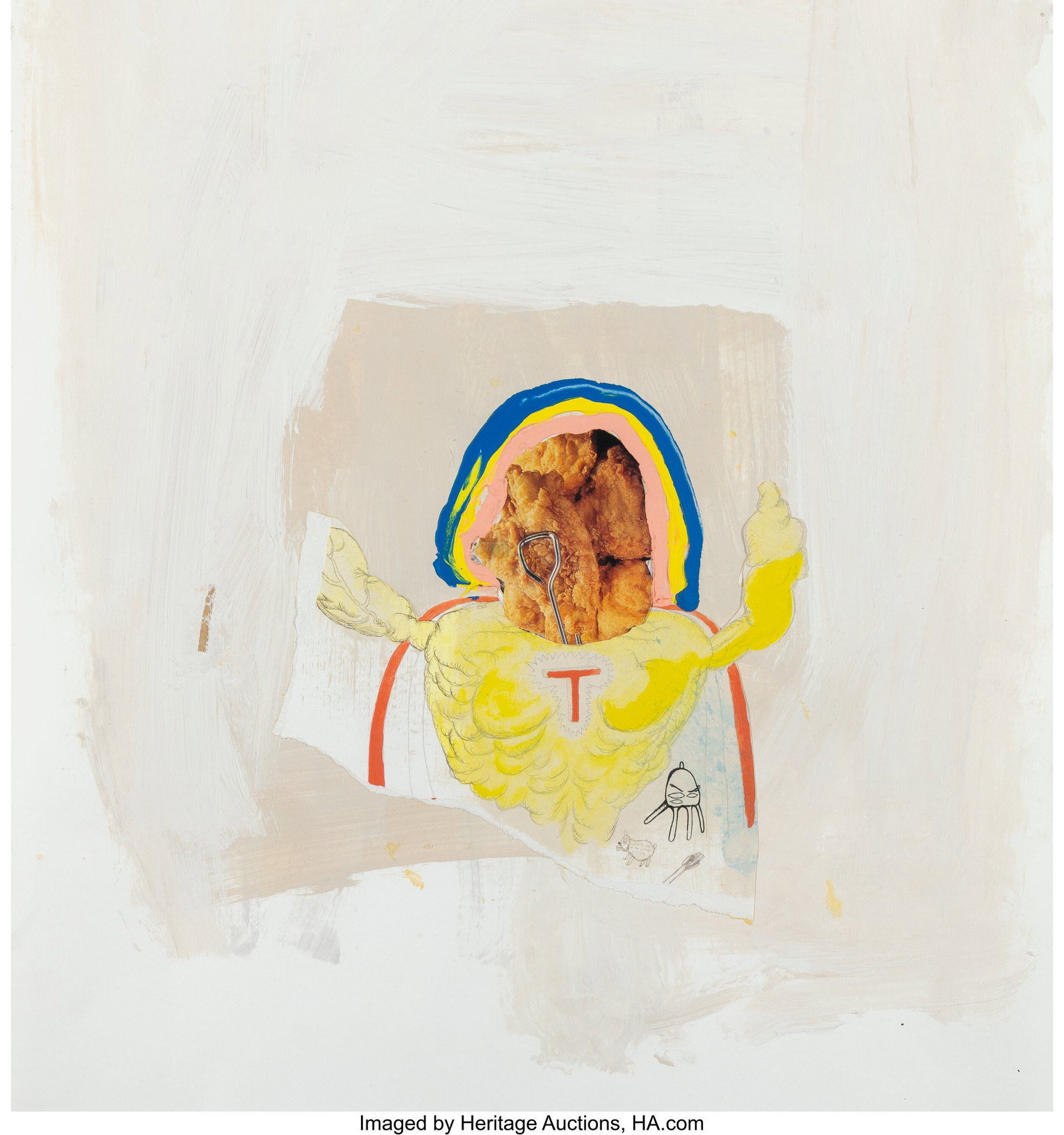 Trenton Doyle Hancock (American, 1974) Untitled, (1 of 2)