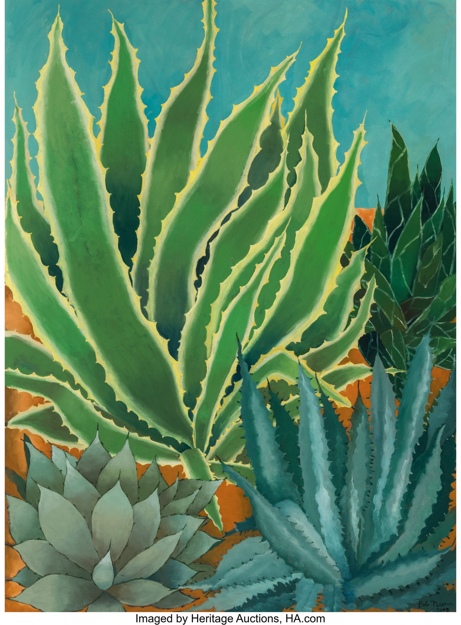 Bob Nunn (American, 1940-2023) Agave, 2005 Oil o (1 of 2)