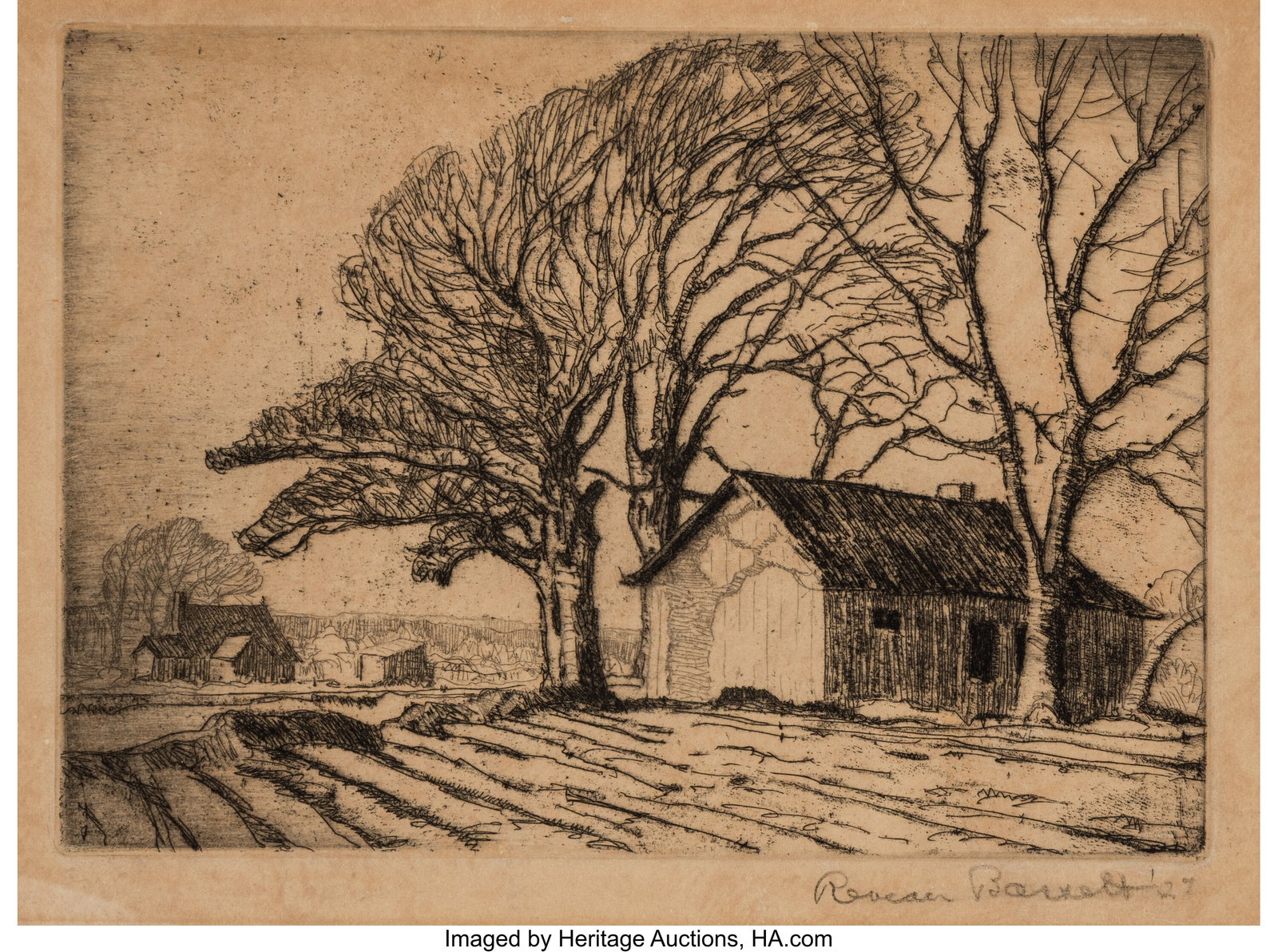Reveau Bassett (American, 1897-1981) The Farmste (1 of 2)
