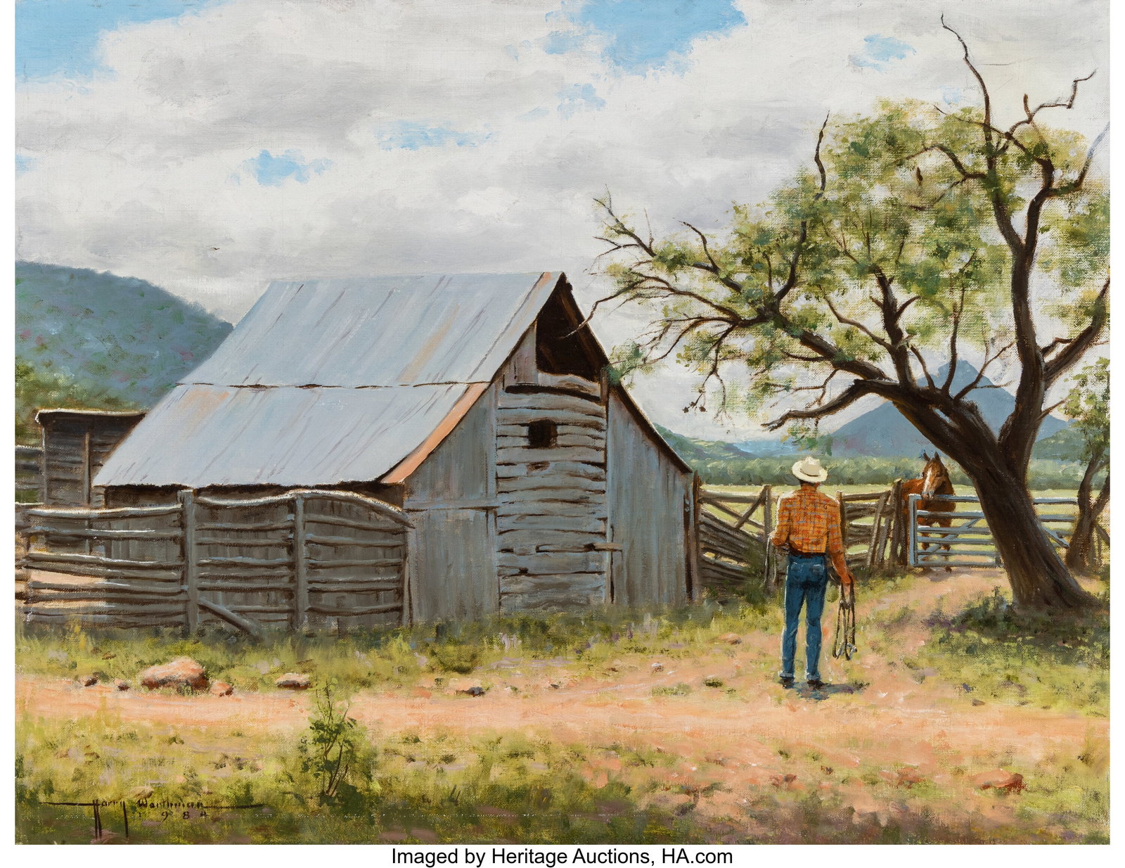 Harry Worthman (American, 1909-1989) Texas Hill  (1 of 3)