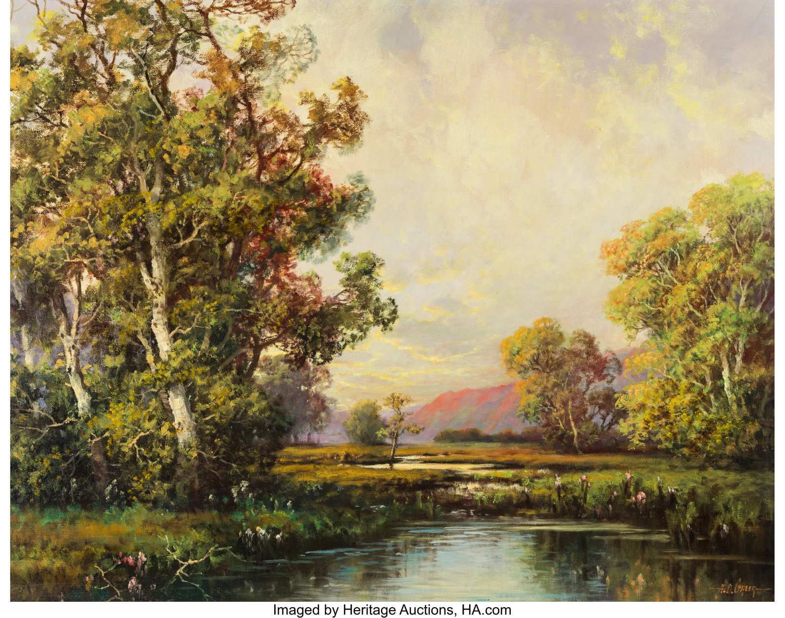 A.D. Greer (American, 1904-1998) Texas Landscape (1 of 3)