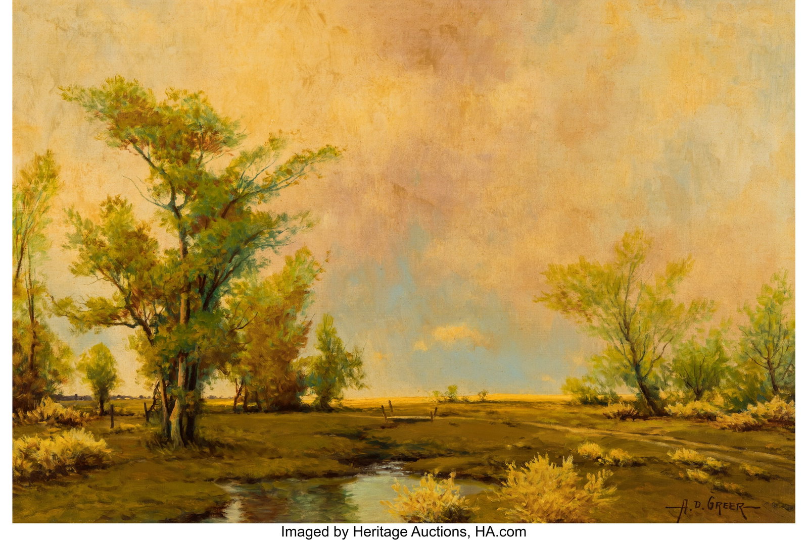 A.D. Greer (American, 1904-1998) Across the Mars (1 of 3)