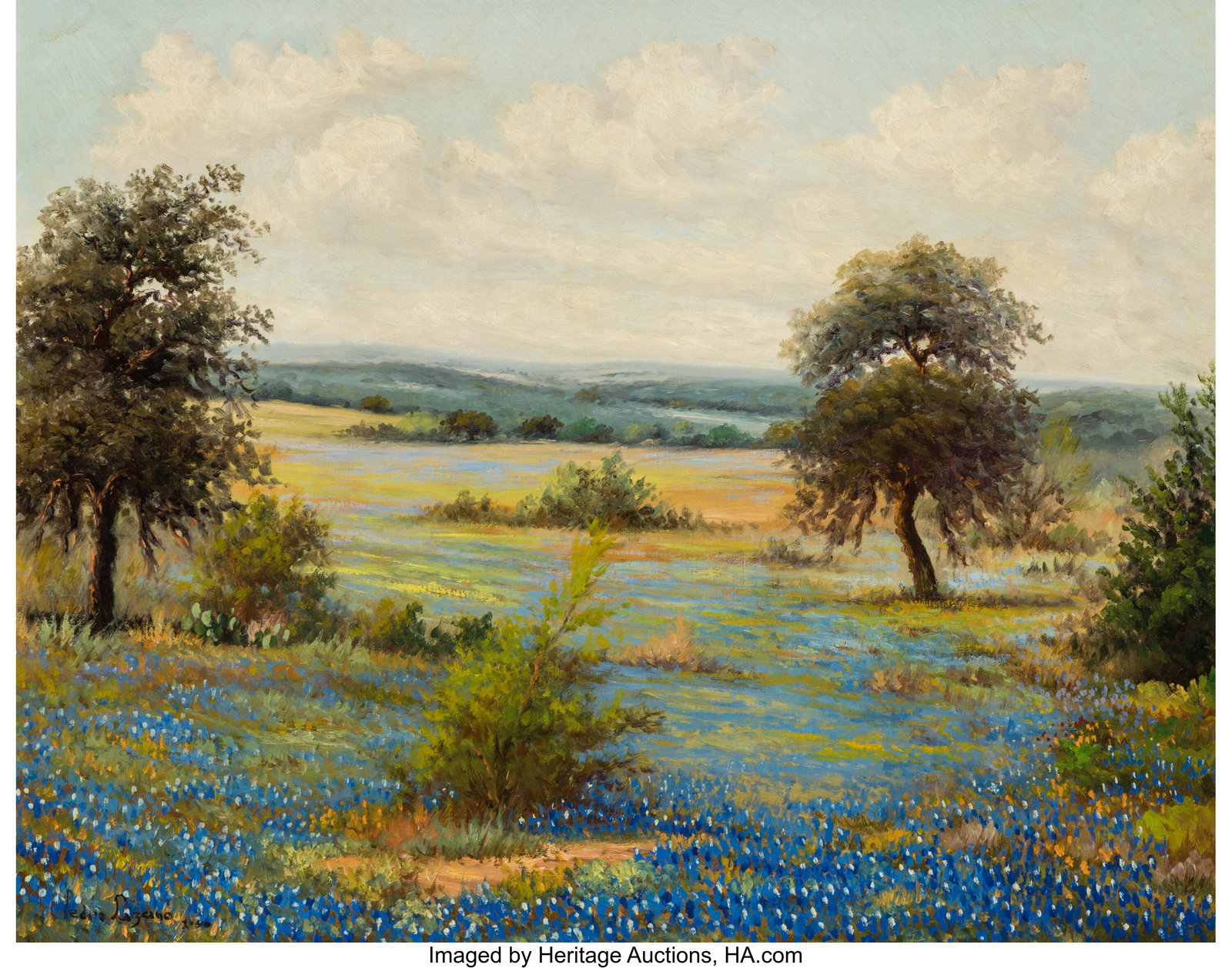 Pedro Lazcano (American, 1909-1970) Hill Country (1 of 2)