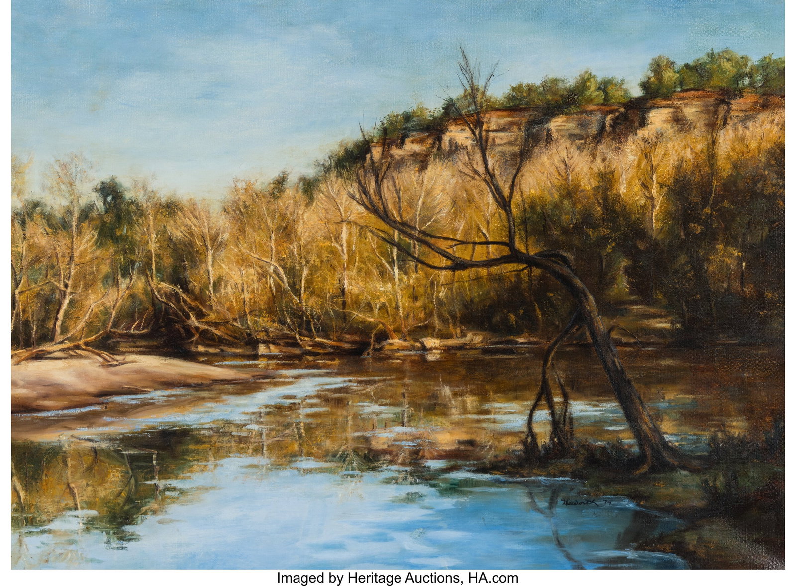 Mark Haworth (American, b. 1952) Brook, 1979 Oil (1 of 3)