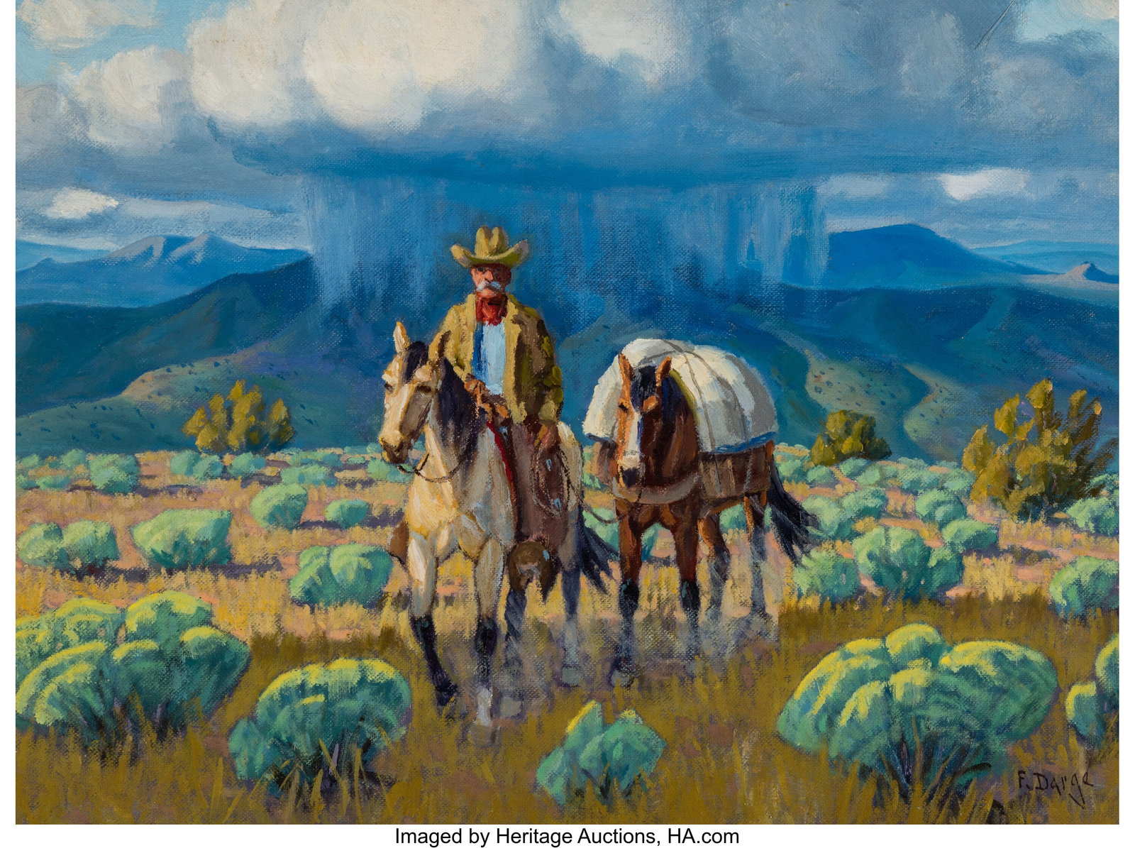 Fred Darge (American, 1900-1978) Untitled (Pack  (1 of 2)