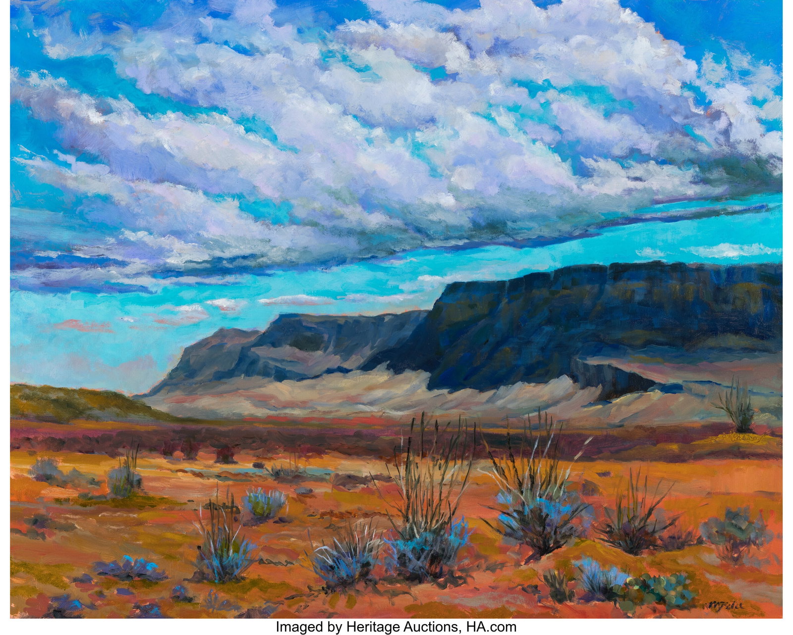 Michael Etie (American, b. 1948) Desert Light Oi (1 of 3)