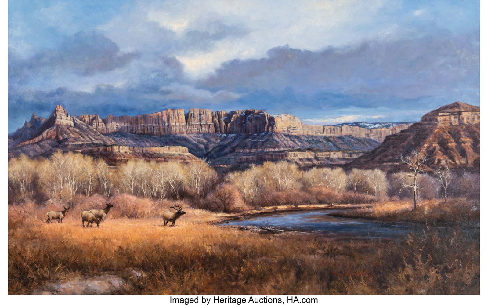 Mark Haworth (American, b. 1952) Elk Canyon, 198 (1 of 3)