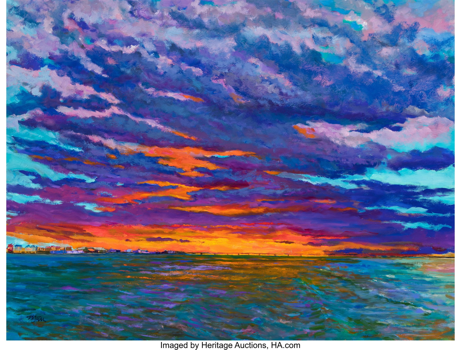 Michael Etie (American, b. 1948) San Luis Pass O (1 of 3)