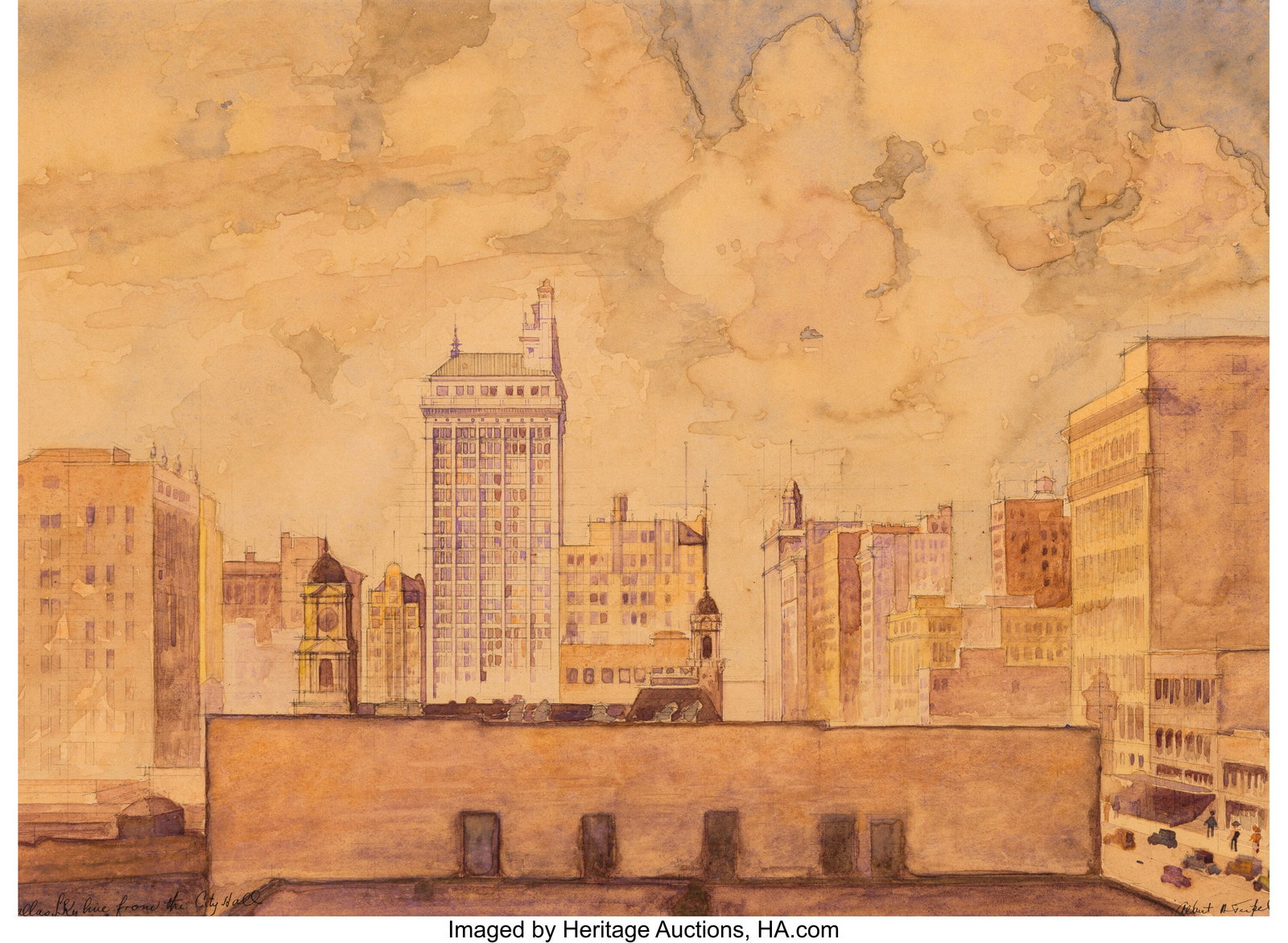Albert A Tupel (American, 20th Century) Dallas S (1 of 3)