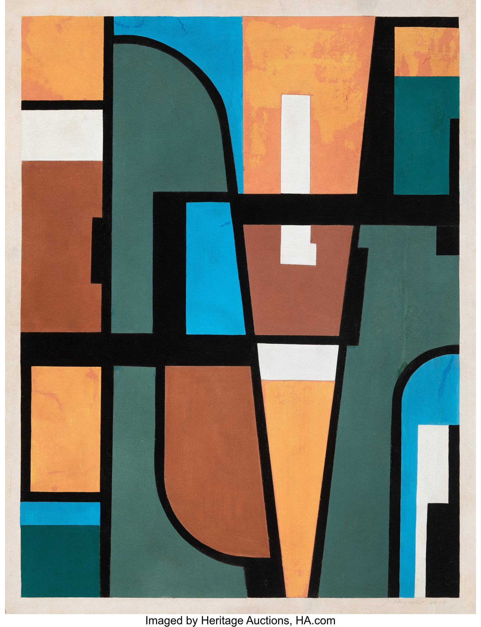 Jose Maria Mijares (1921-2004) Untitled (Abstrac: Jose Maria Mijares (1921-2004) Untitled (Abstract), 1965 Mixed media collage on board laid on board 26 x 20 inches (66.0 x 50.8 cm) Signed and dated