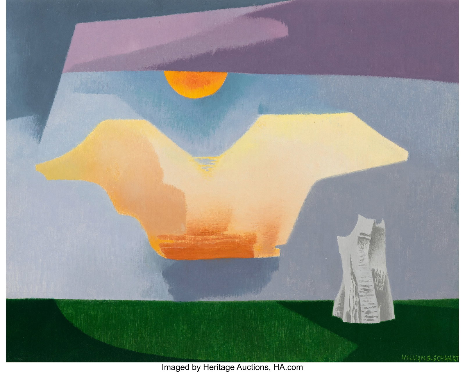 William S. Schwartz (1896-1977) Untitled Oil on  (1 of 3)