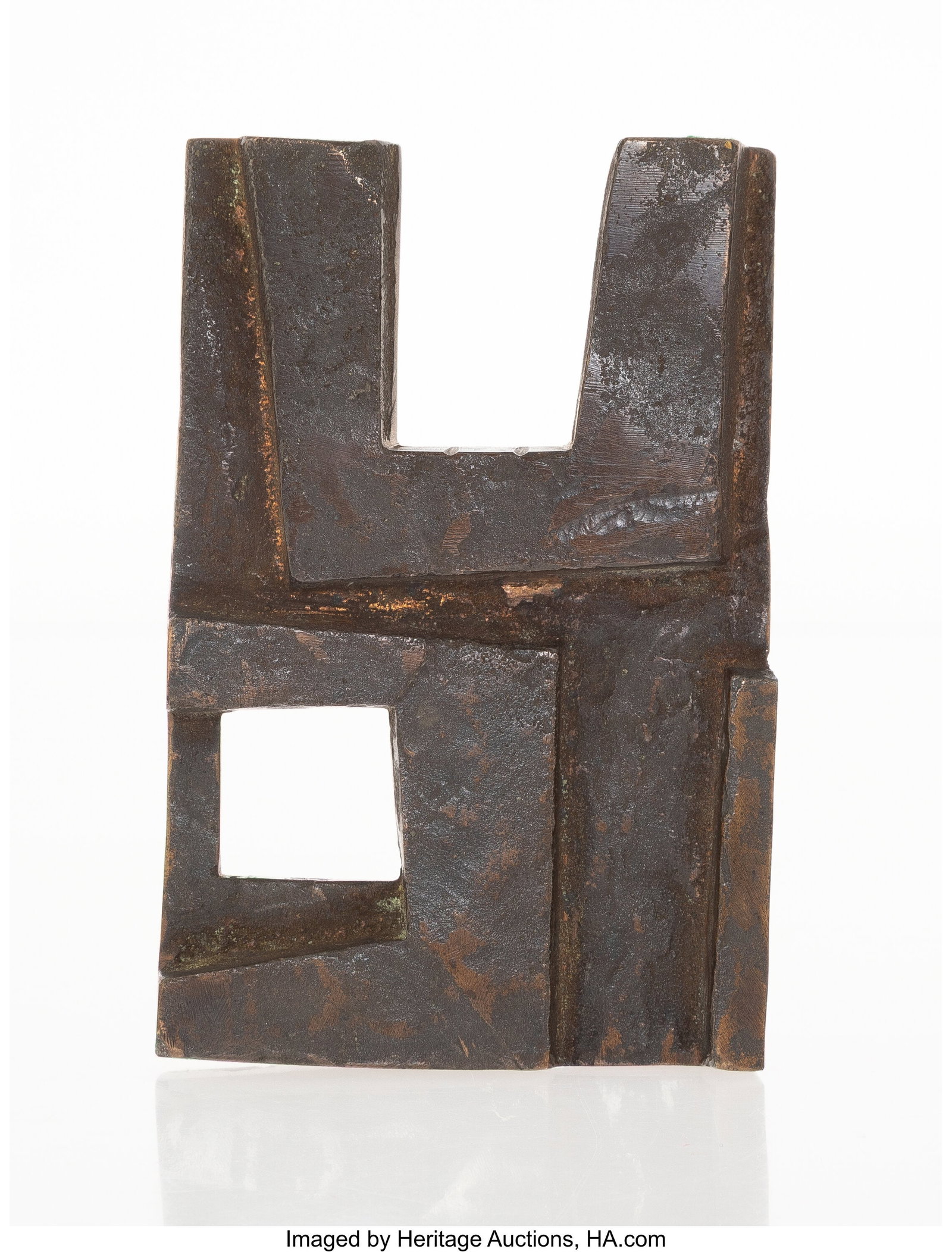 Robert Adams (1917-1984) Rectangular Bronze Form