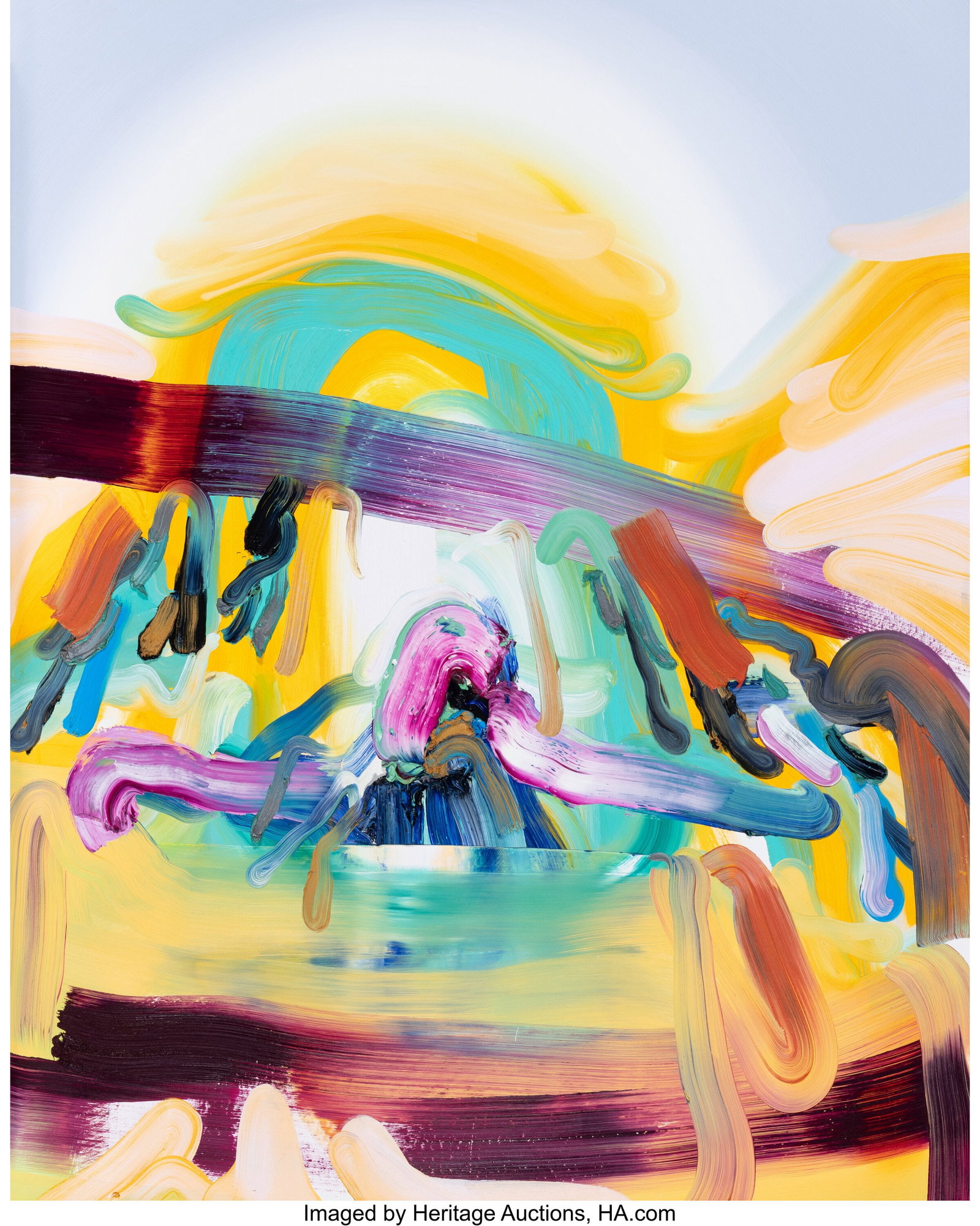 Erin Loree (b. 1988) Rain Dance, 2014 Oil on can: Erin Loree (b. 1988) Rain Dance, 2014 Oil on canvas 50 x 40 inches (127 x 101.6 cm) Signed, titled, dated, and inscribed on the