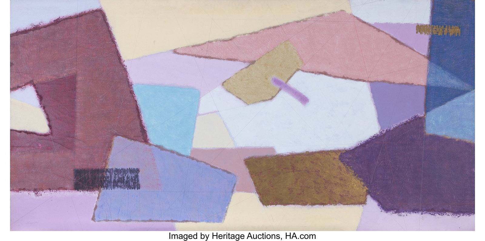 James Suzuki (1933-2022) Untitled Oil and paper  (1 of 3)