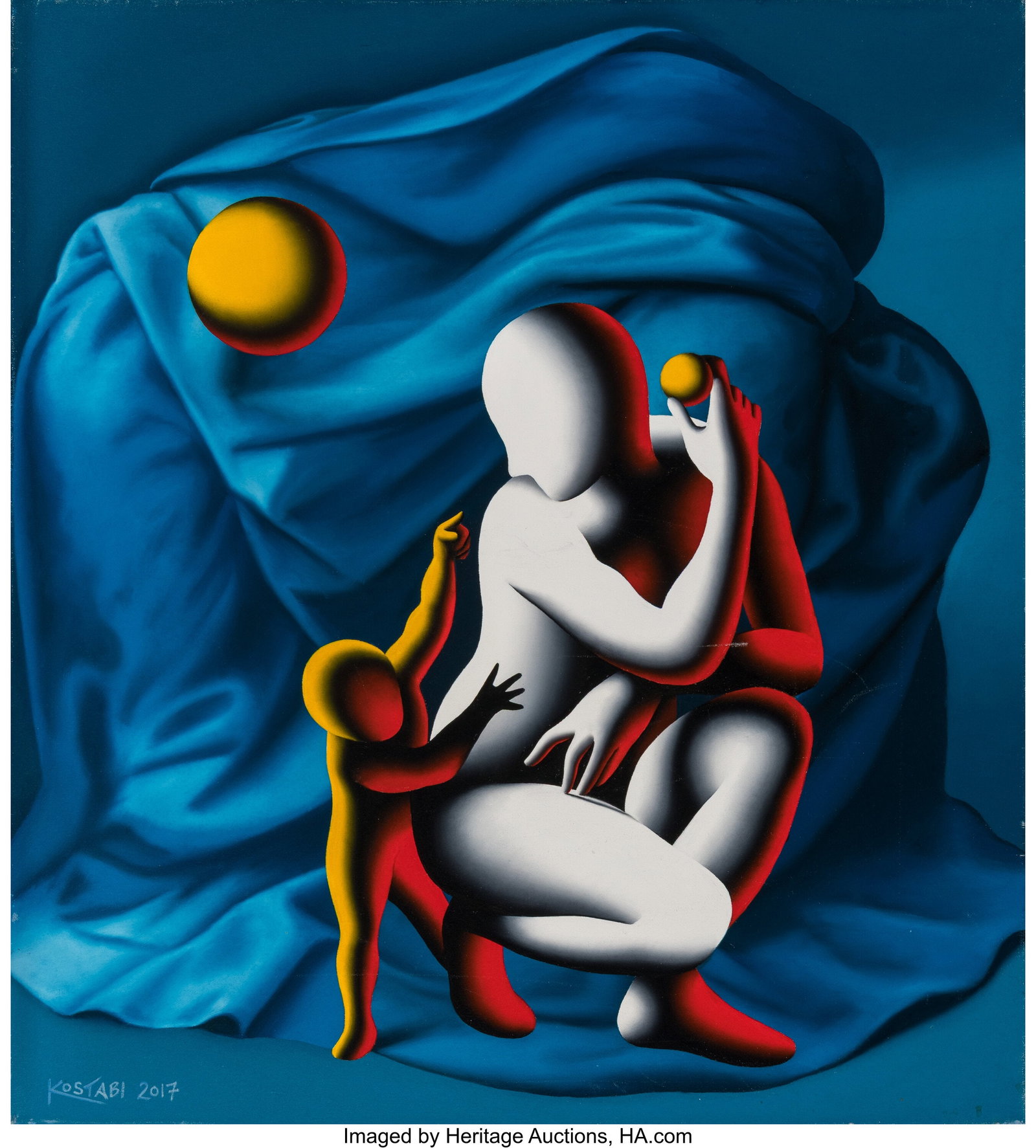 Mark Kostabi (b. 1960) Objects of desire, 2017 O (1 of 3)