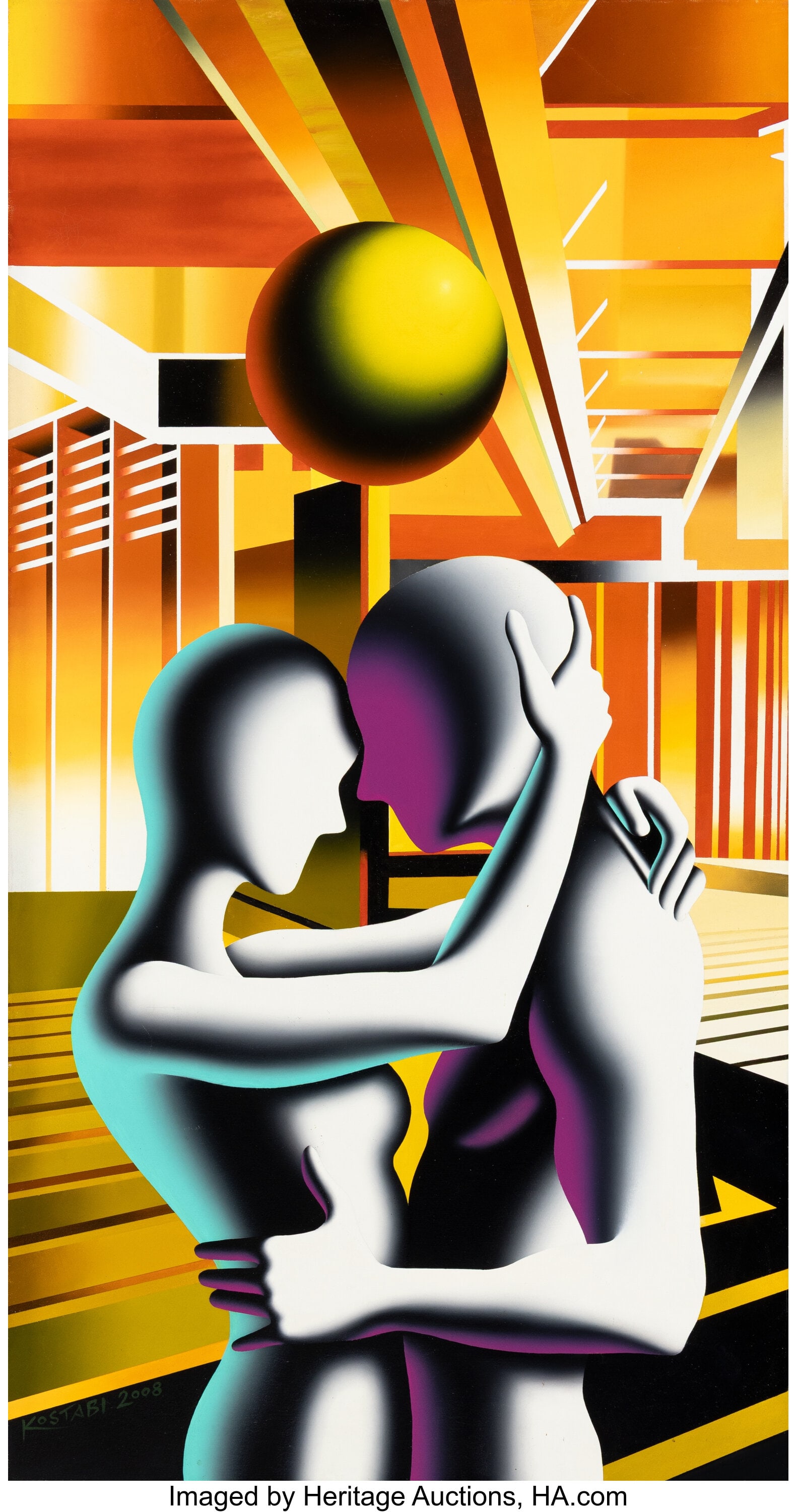 Mark Kostabi (b. 1960) Mixed Signals, 2008 Oil o (1 of 3)