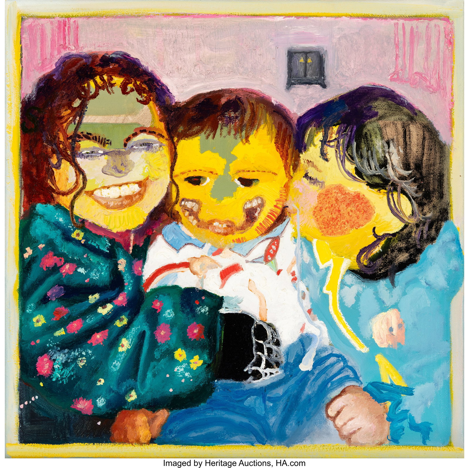 Veronica Fernandez (b. 1998) Be Your Own Friend : Veronica Fernandez (b. 1998) Be Your Own Friend Oil on canvas 12 x 12 inches (30.5 x 30.5 cm) Signed on reverse stretcher: V Fernandez PROVENANCE: 