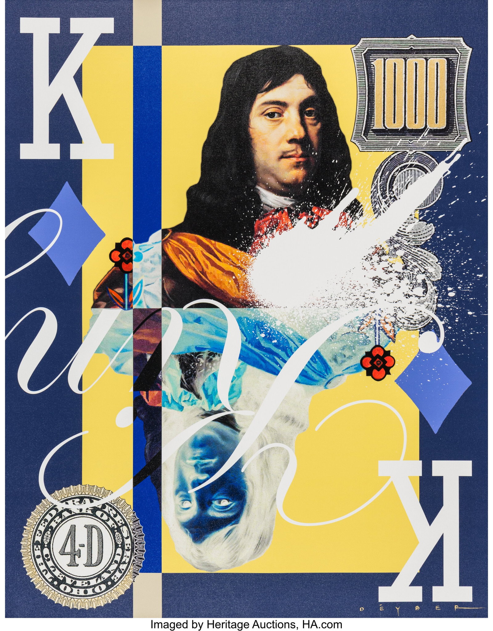 Robert Deyber (b. 1955) King of Diamonds Mixed m (1 of 3)