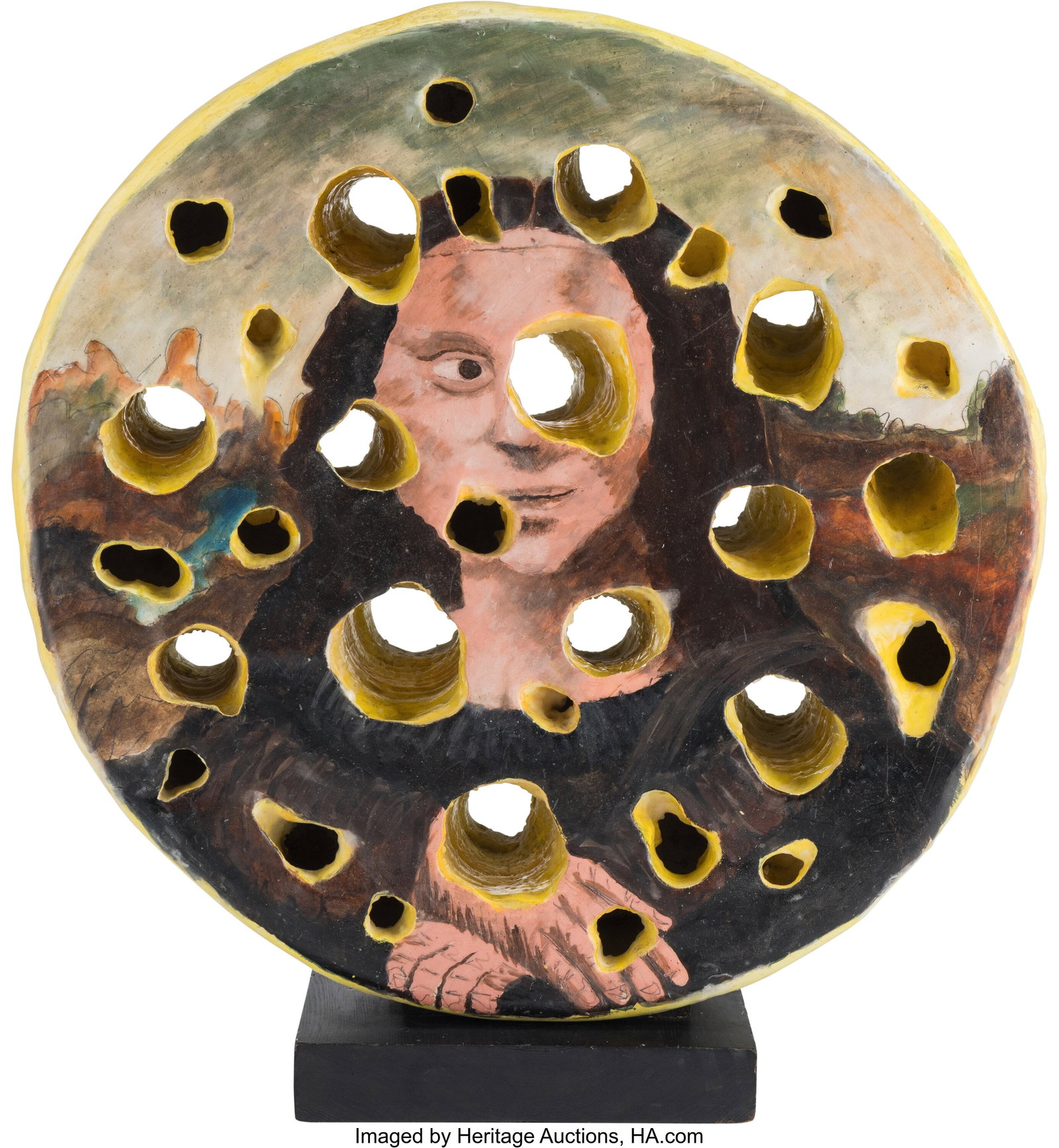 David James Gilhooly (1943-2013) Mona Lisa Art C (1 of 3)