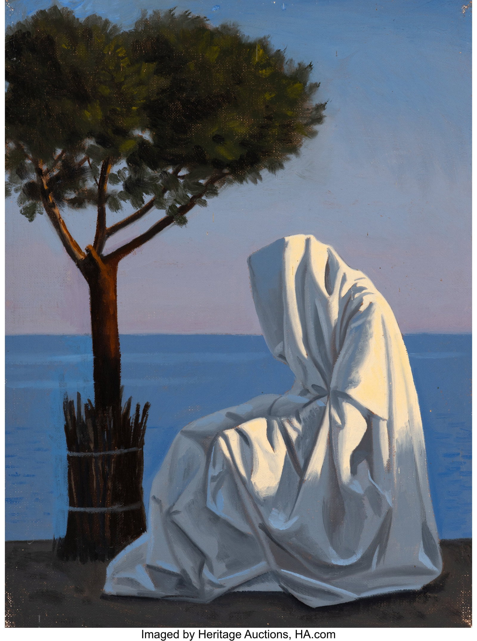 David H. Ligare (b. 1945) Draped Figure, 1988 Oi (1 of 3)