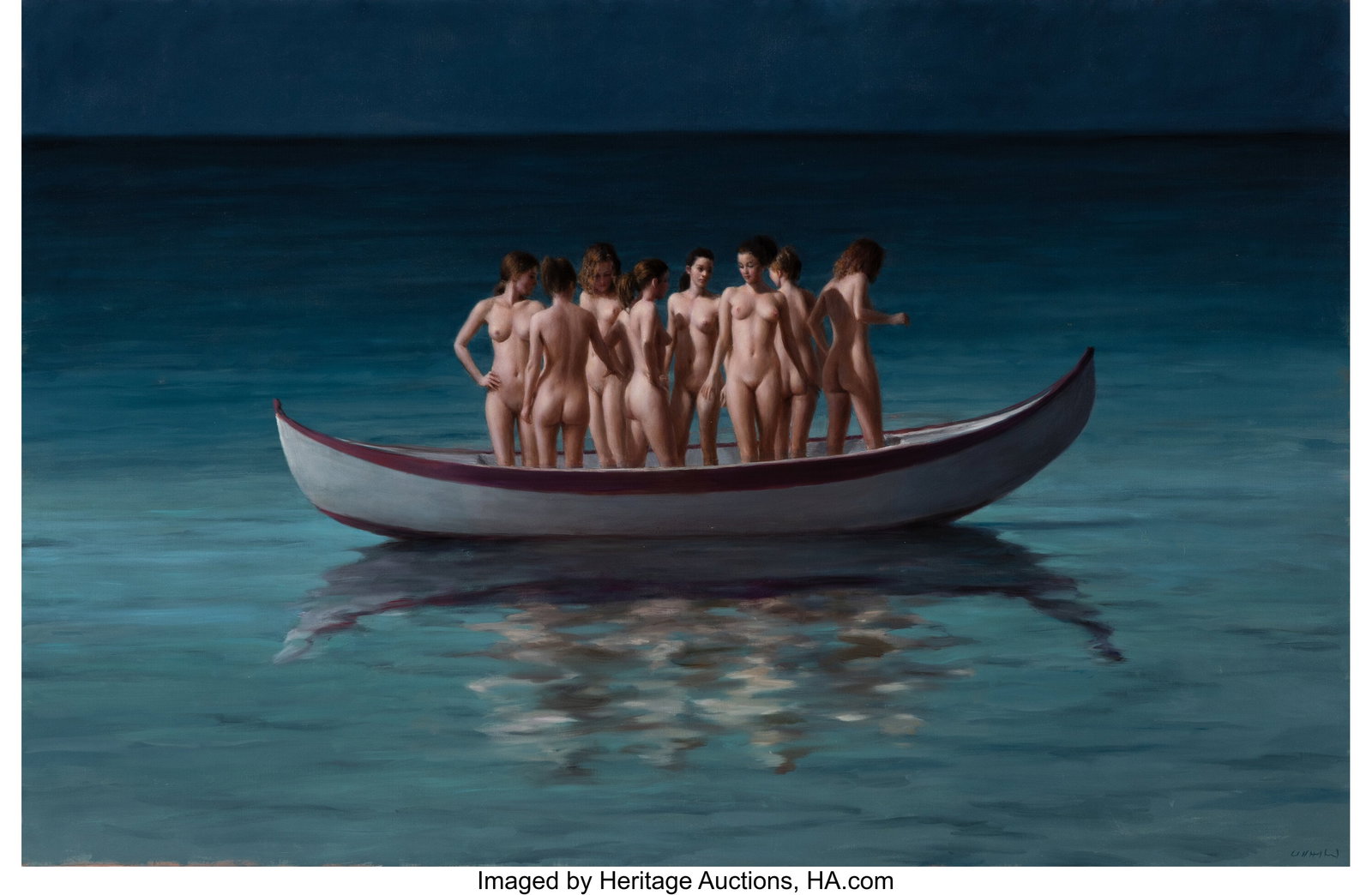 Harry Holland (b. 1941) Boat Ten, 2011 Oil on ca (1 of 3)