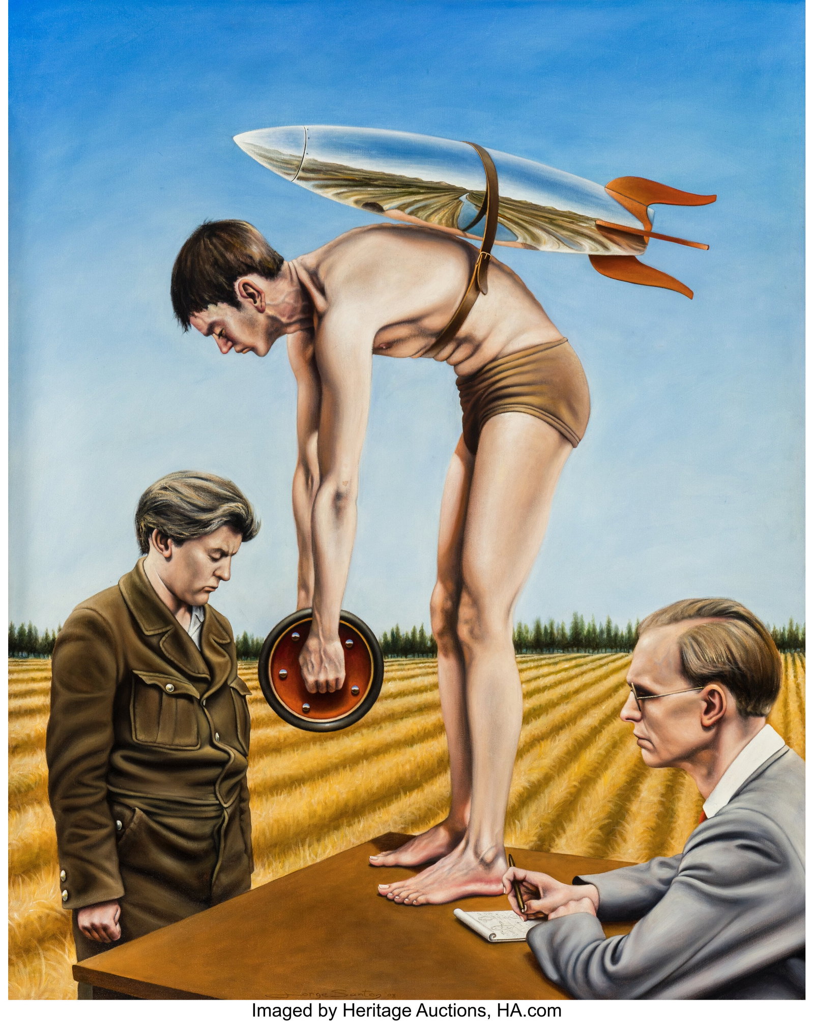 Jorge Santos (b. 1959) Landing Gear, 2003 Oil on (1 of 3)