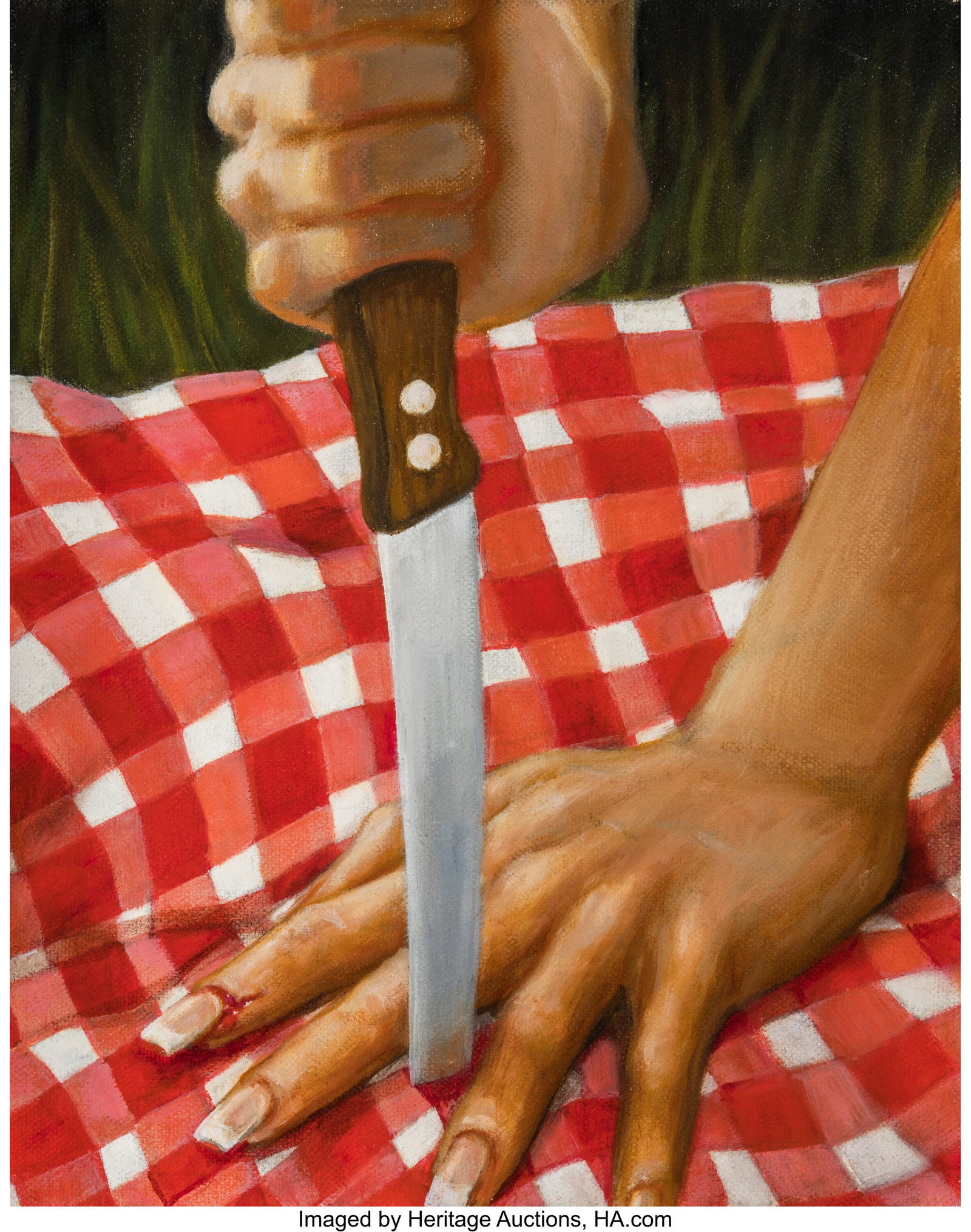 Rebekah Rubalcava (b. 1996) No Dice, 2022 Oil on: Rebekah Rubalcava (b. 1996) No Dice, 2022 Oil on canvas 10 x 8 inches (25.4 x 20.3 cm) Signed, dated and titled on the reverse: NO DICE /