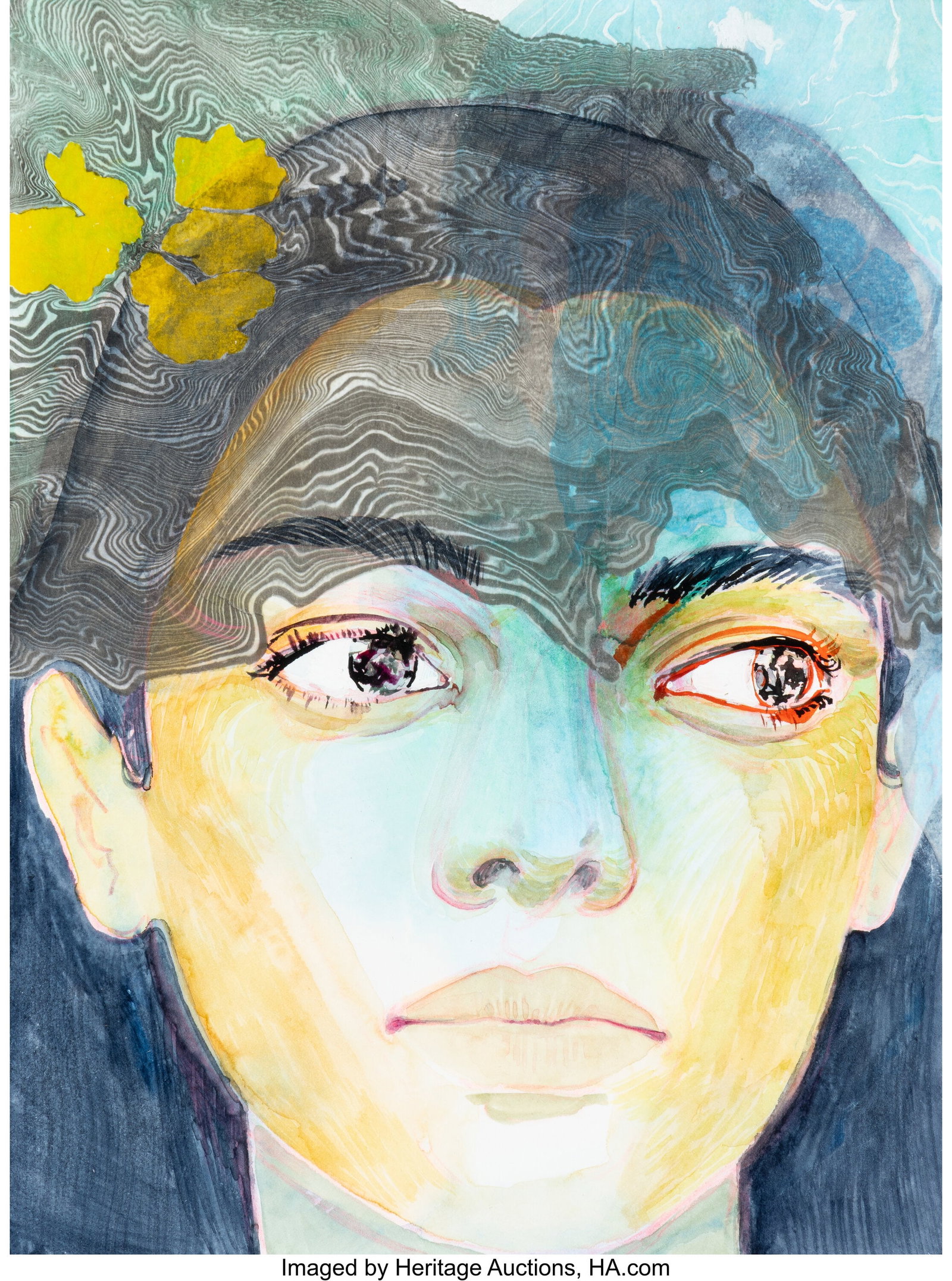 Nadia Waheed (b. 1992) Fatigue, 2020 Mixed media (1 of 2)