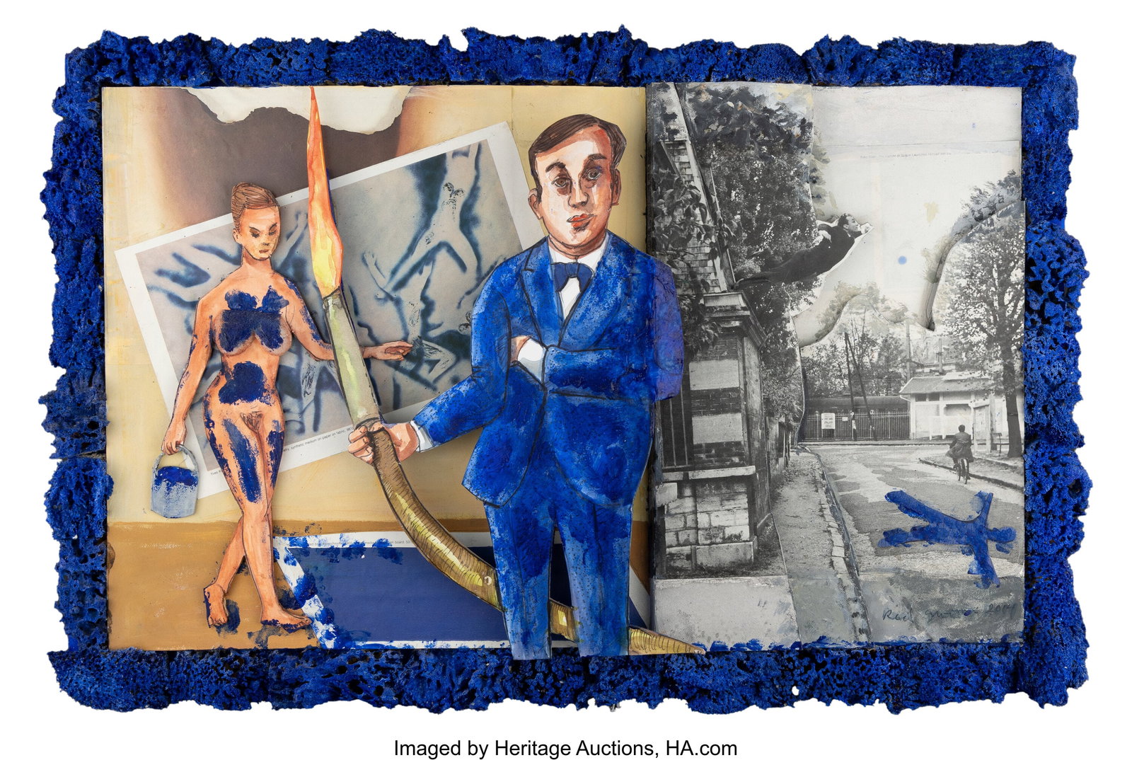 Red Grooms (b. 1937) Leap of Faith (Yves Klein), (1 of 2)