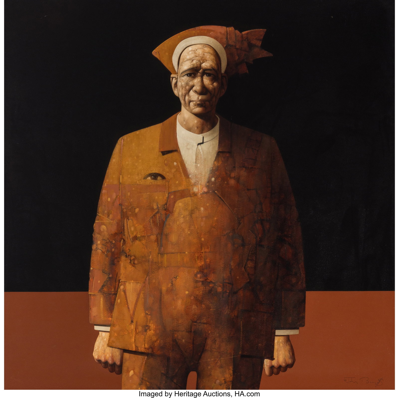 John Boyd (b. 1957) Ad Hominem VIII Oil on Panel (1 of 3)