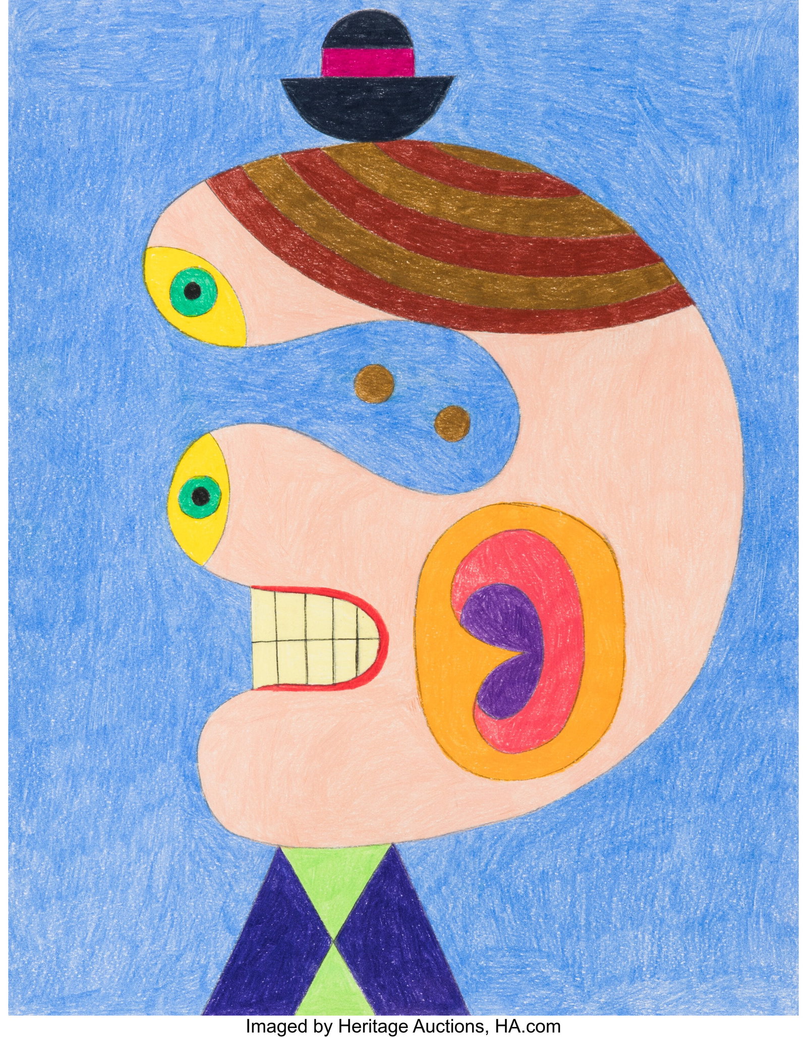 Christoph Ruckhärble (b. 1972) Untitled Colored (1 of 2)