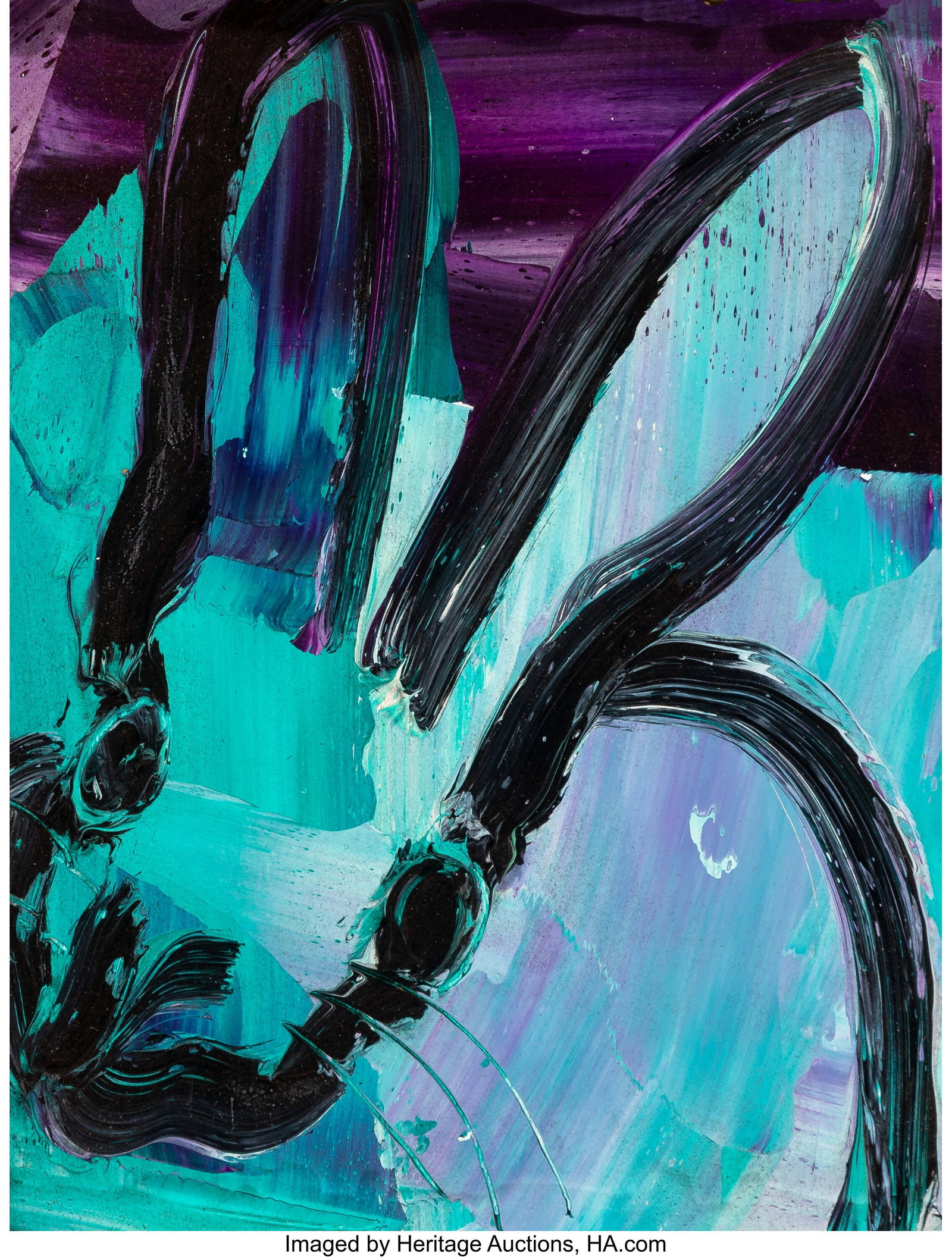 Hunt Slonem (b. 1951) Mamei, 2020 Oil on panel 1: Hunt Slonem (b. 1951) Mamei, 2020 Oil on panel 10 x 8 inches (25.4 x 20.3 cm) Signed, dated, and titled on the reverse: Hunt Slonem &so