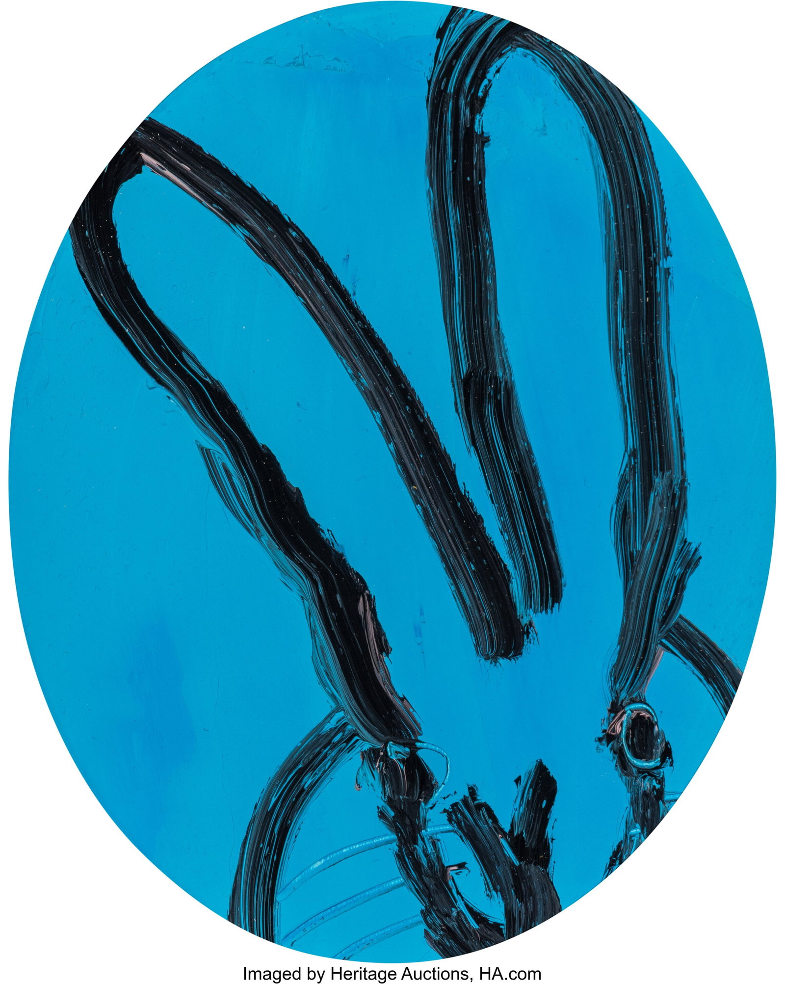 Hunt Slonem (b. 1951) Blue, 2021 Oil on panel 10 (1 of 3)