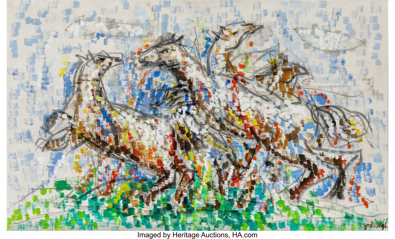 Robert Goodnough (1917-2010) White Horses II, 19 (1 of 3)