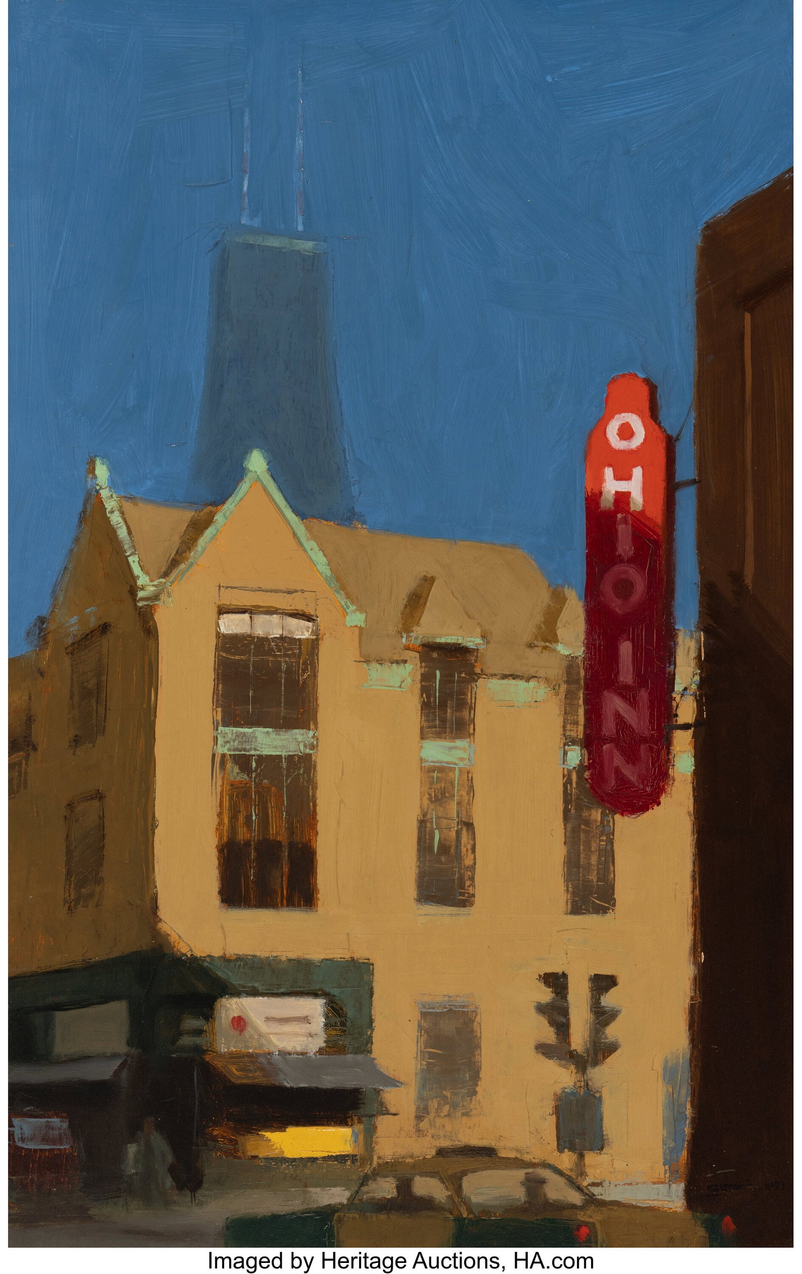Robert Sutz (b. 1929) Ohio, 1971 Oil on board 25 (1 of 2)