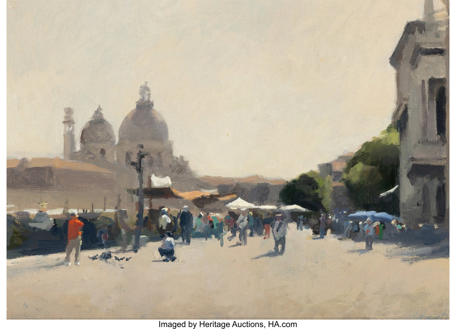 Diana Horowitz (b. 1958) People near the Piazza  (1 of 3)