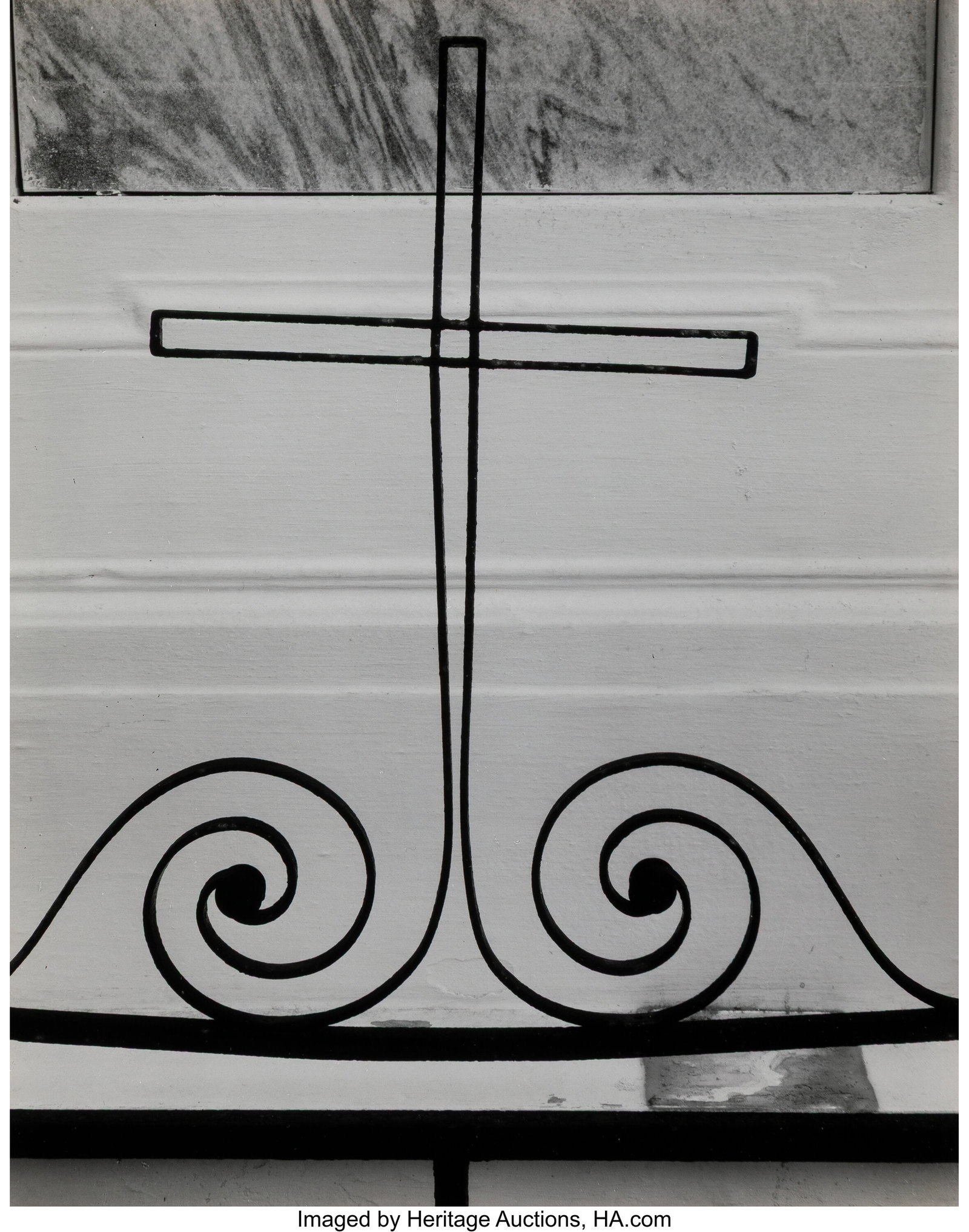 Brett Weston (American, 1911-1993) Iron Cross, 1: Brett Weston (American, 1911-1993) Iron Cross, 1956 Gelatin silver print 9-1/2 x 7-1/2 inches (24.1 x 19.1 cm) (image/sheet) Signed 