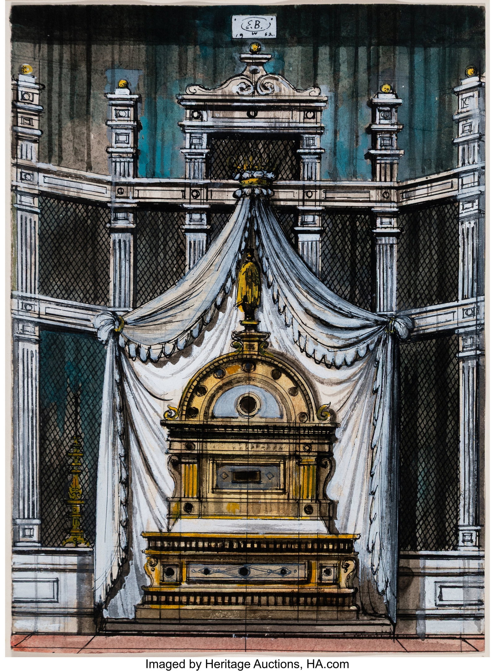 Eugene Berman (1899-1972) Décor pour Romeo et J (1 of 2)
