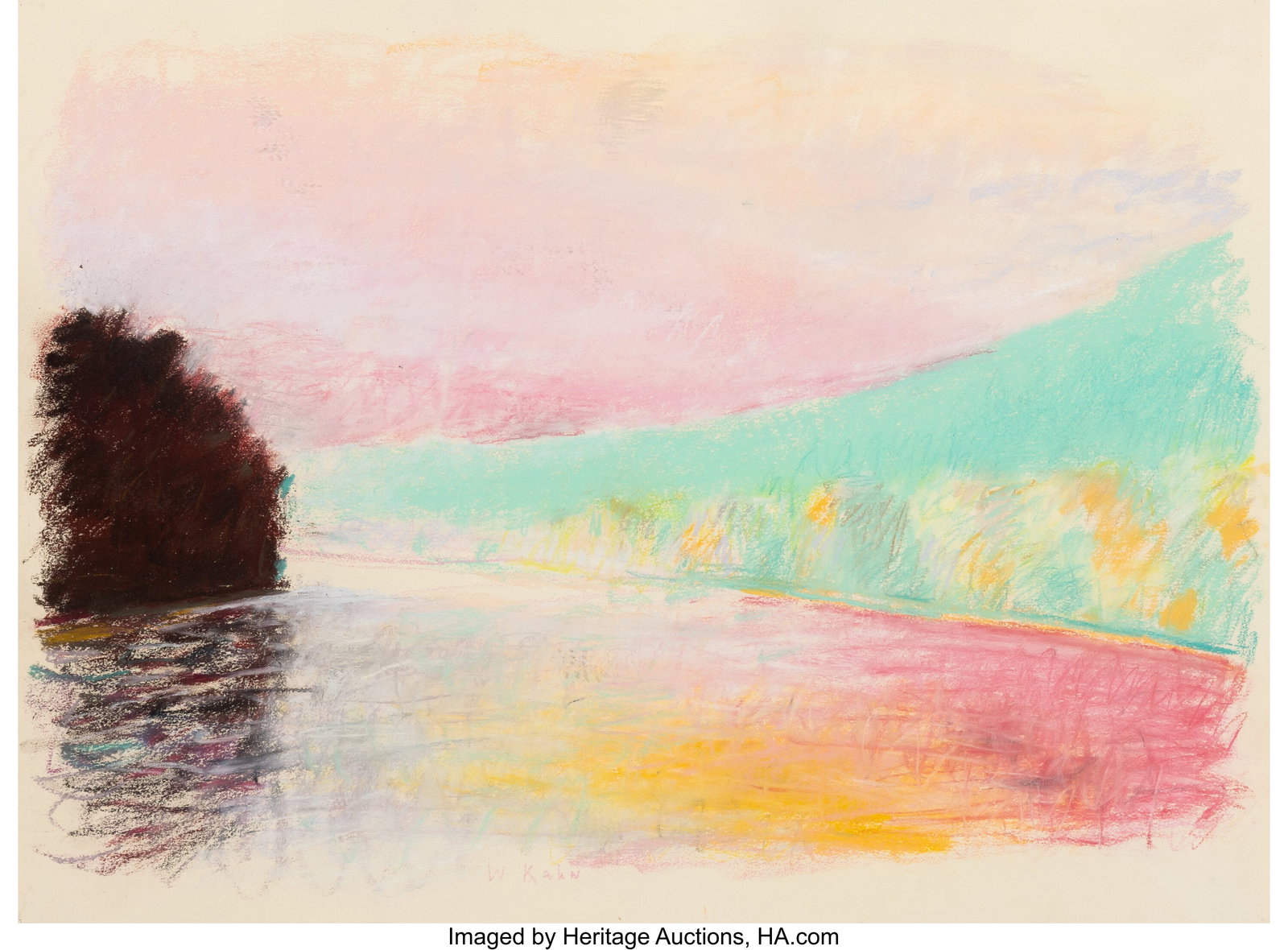 Wolf Kahn (1927-2020) Around the Bend II, 1989 P (1 of 3)