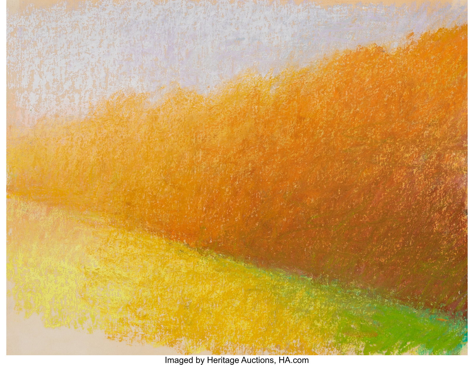 Wolf Kahn (1927-2020) A Golden Line of Trees, 19 (1 of 2)