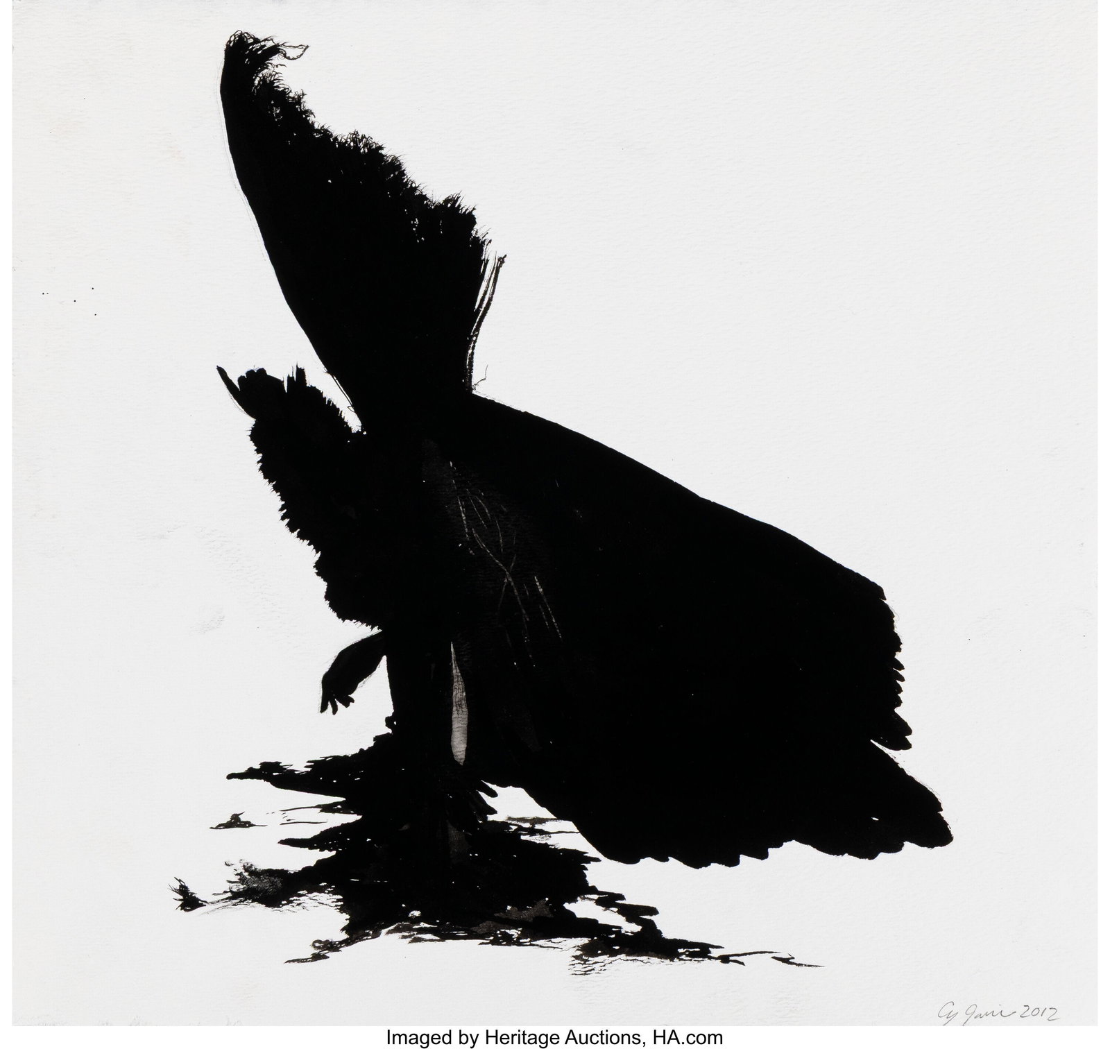 Cy Gavin (b. 1985) Untitled, 2012 Ink on wove pa (1 of 2)