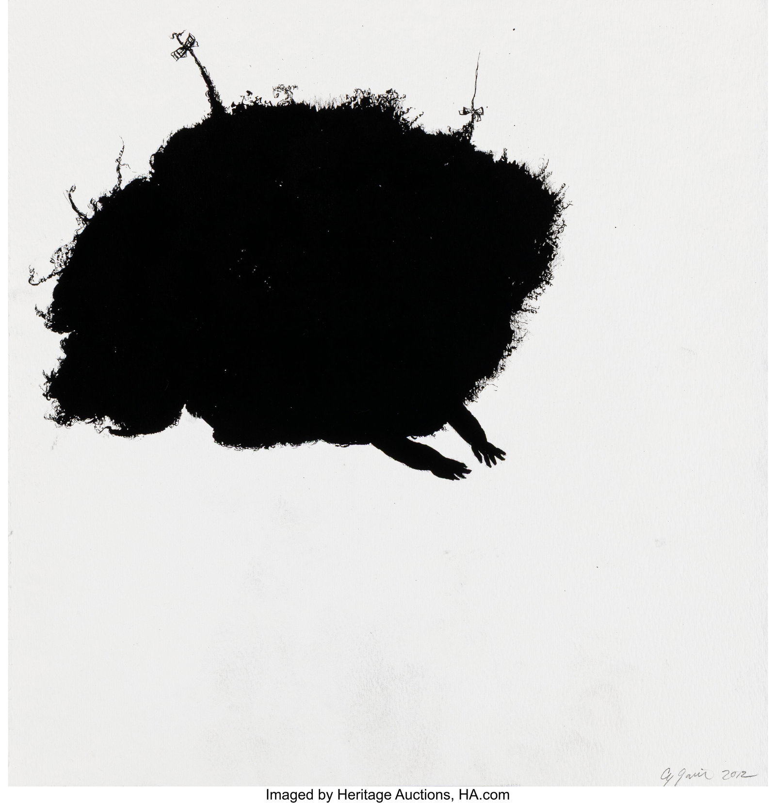 Cy Gavin (b. 1985) Untitled, 2012 Ink on paper 1 (1 of 2)
