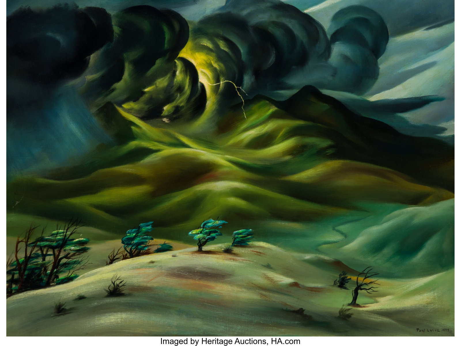 Paul Lantz (1908-2000) Thunder and Lightning, 19 (1 of 3)