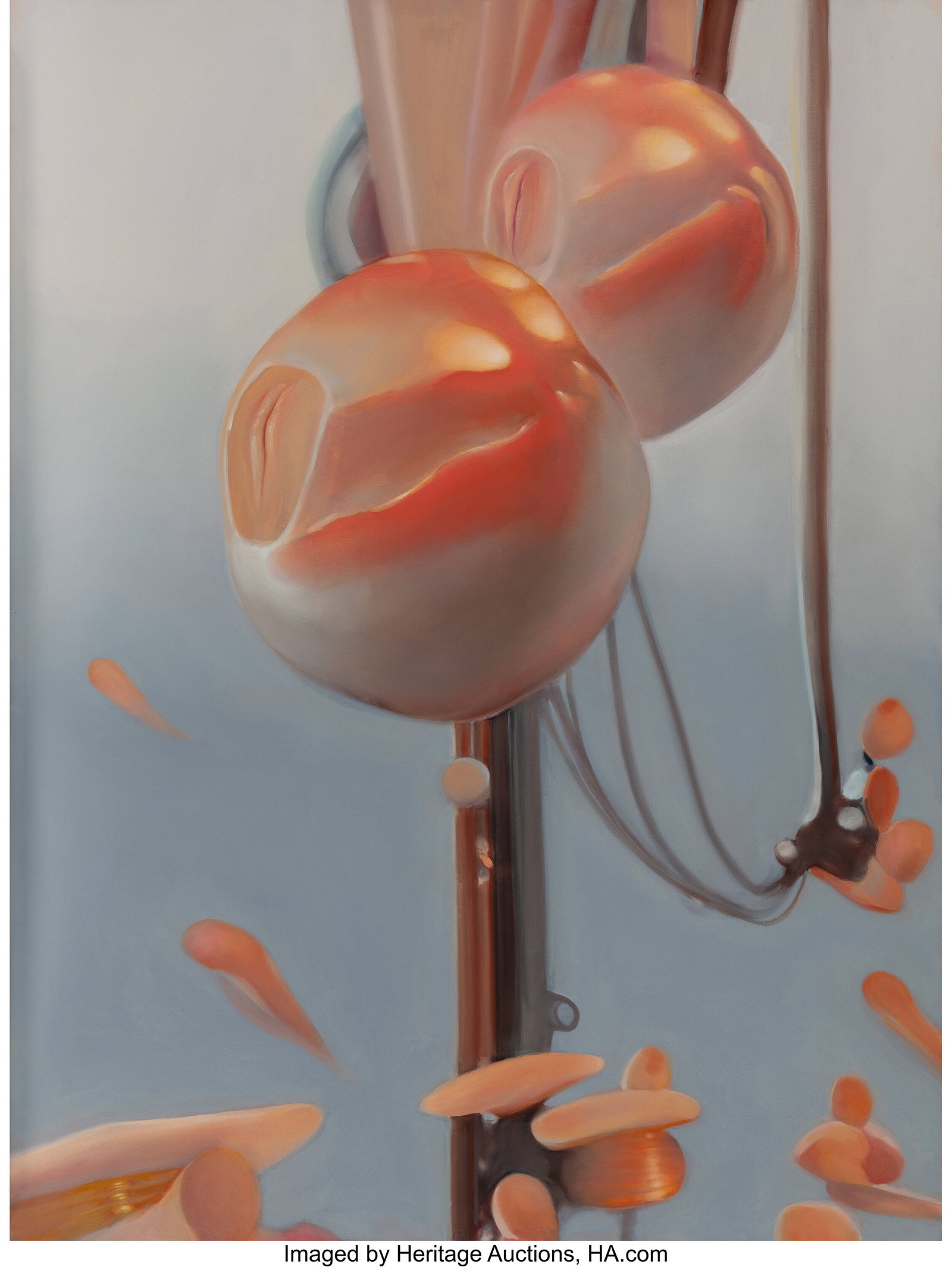 Meeson Pae (b. 1979) Fissures, 2023 Oil on canva: Meeson Pae (b. 1979) Fissures, 2023 Oil on canvas 48 x 36 inches (121.9 x 91.4 cm) Signed and dated on the reverse: Meeson Jessica Pae 2023