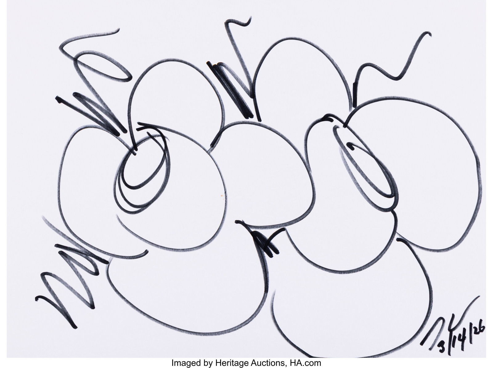 Jeff Koons (b. 1955) Untitled, 2026 Ink on wove  (1 of 1)